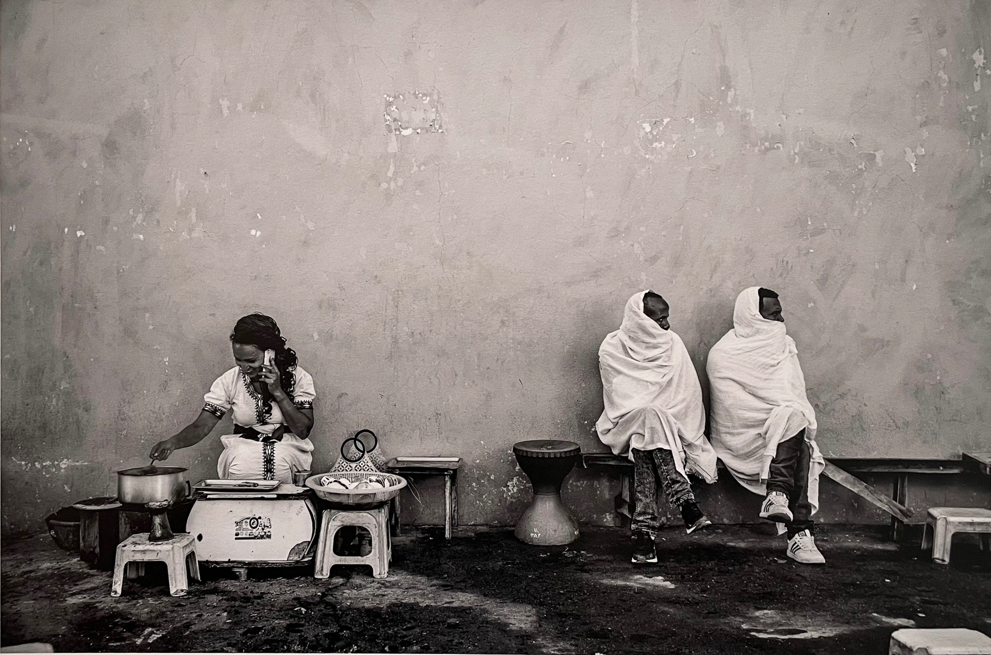 Jean-Pierre DUVERGÉ - Scène de rue, Ethiopie nord Axsoum - Tirage numerique