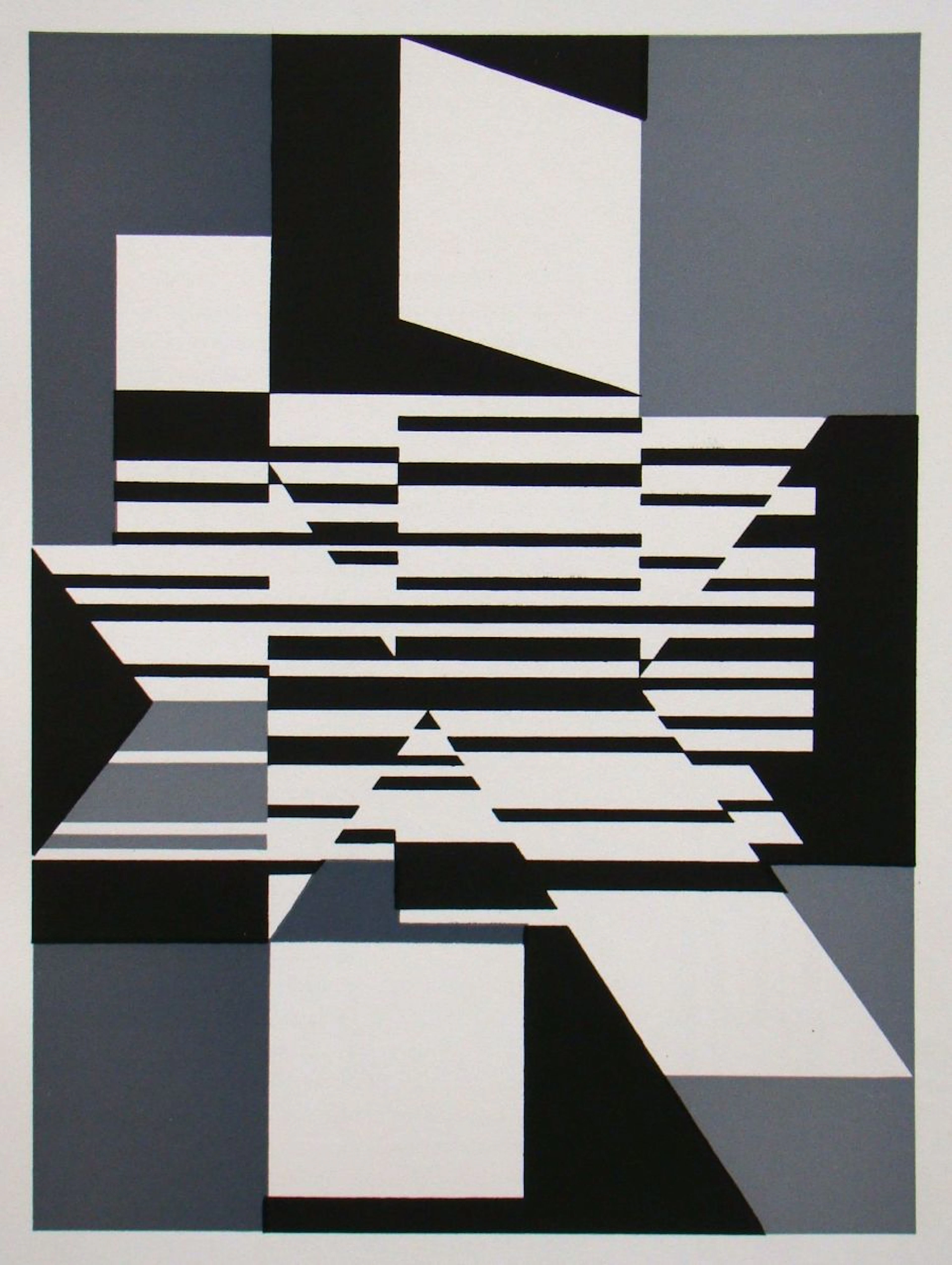 Victor Vasarely (d’après) - Attique, 1959 - Sérigraphie
