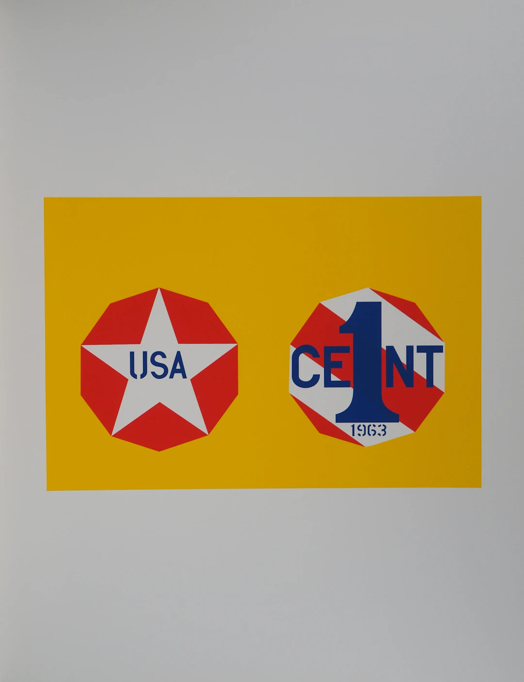 Robert INDIANA : American Dream, New Glory Penny, Sérigraphie originale