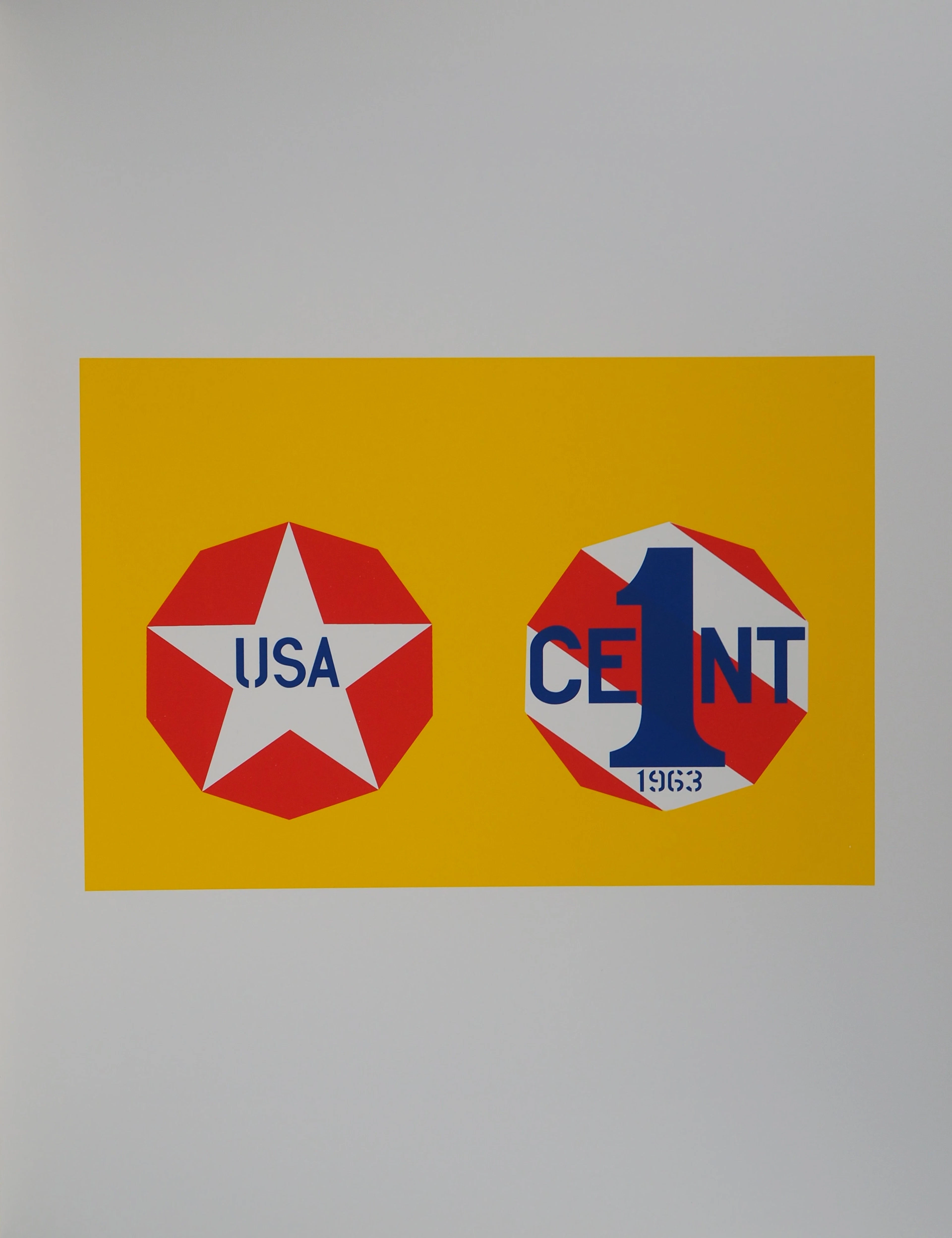 Robert INDIANA : American Dream, New Glory Penny, Sérigraphie originale
