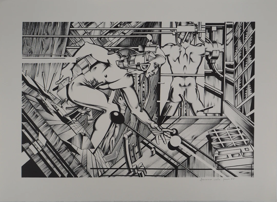 Francisco MELO : Surhomme - Lithographie originale signée