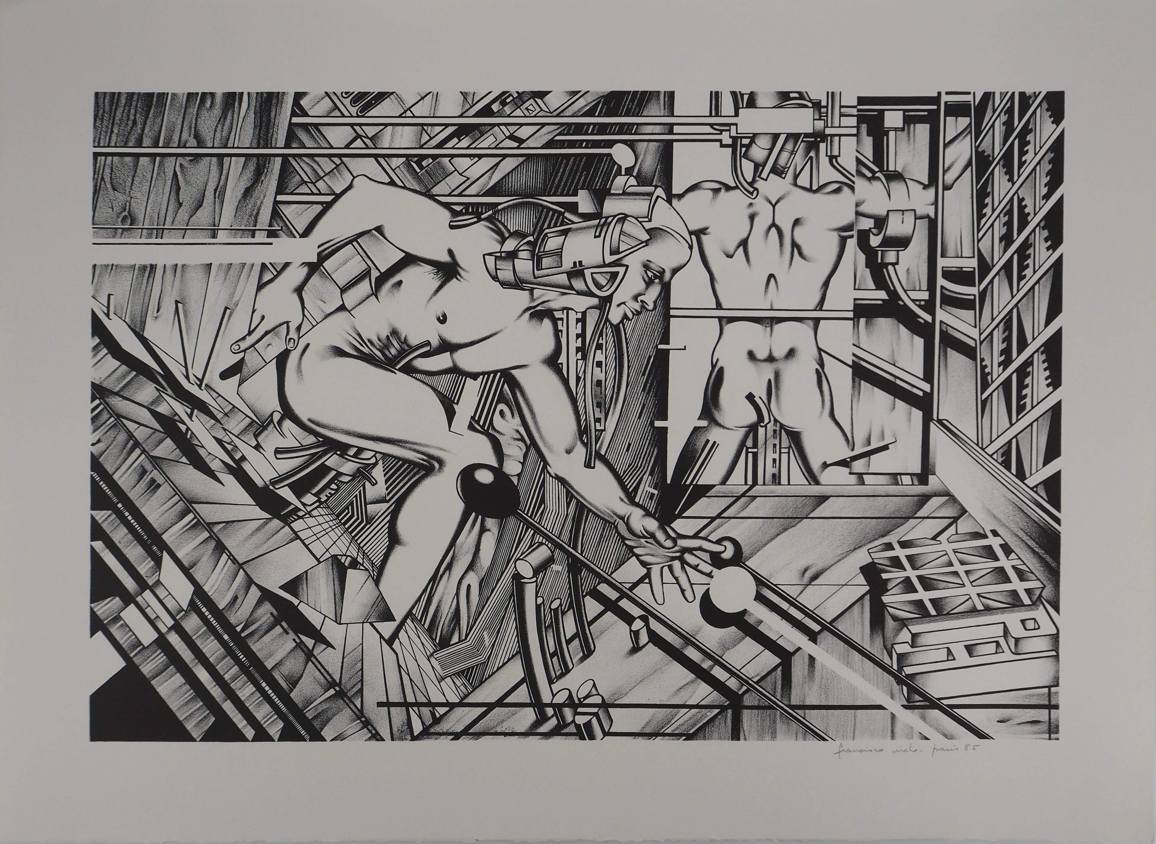 Francisco MELO : Surhomme - Lithographie originale signée