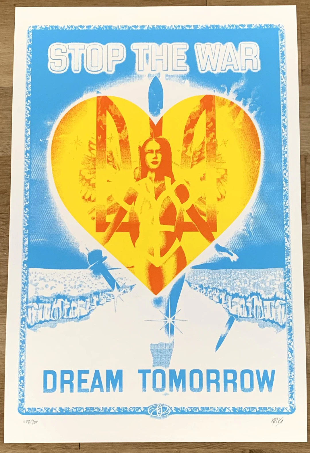 Break Out - Arrêtez la guerre, rêvez de demain - Sérigraphie