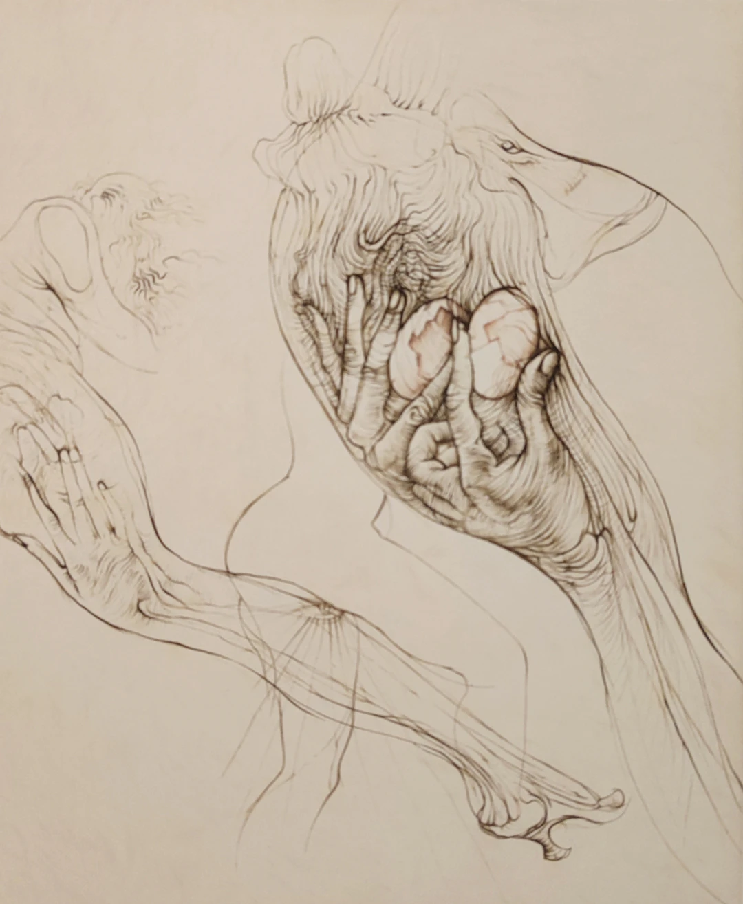 Hans BELLMER - L’oeuf, 1972 - Gravure