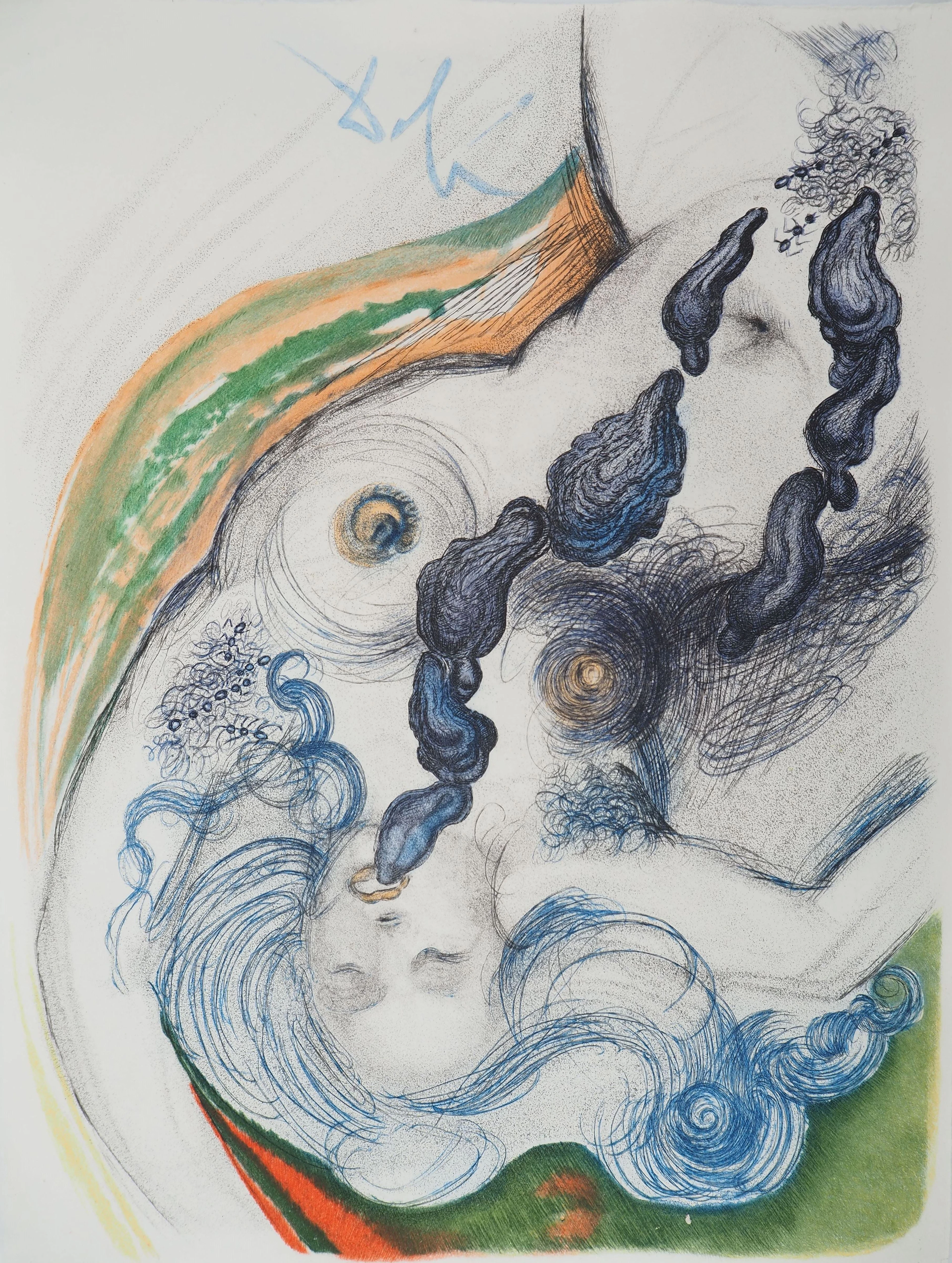 Salvador Dali : Casanova, Nu et huitres aphrodisiaques, Gravure originale