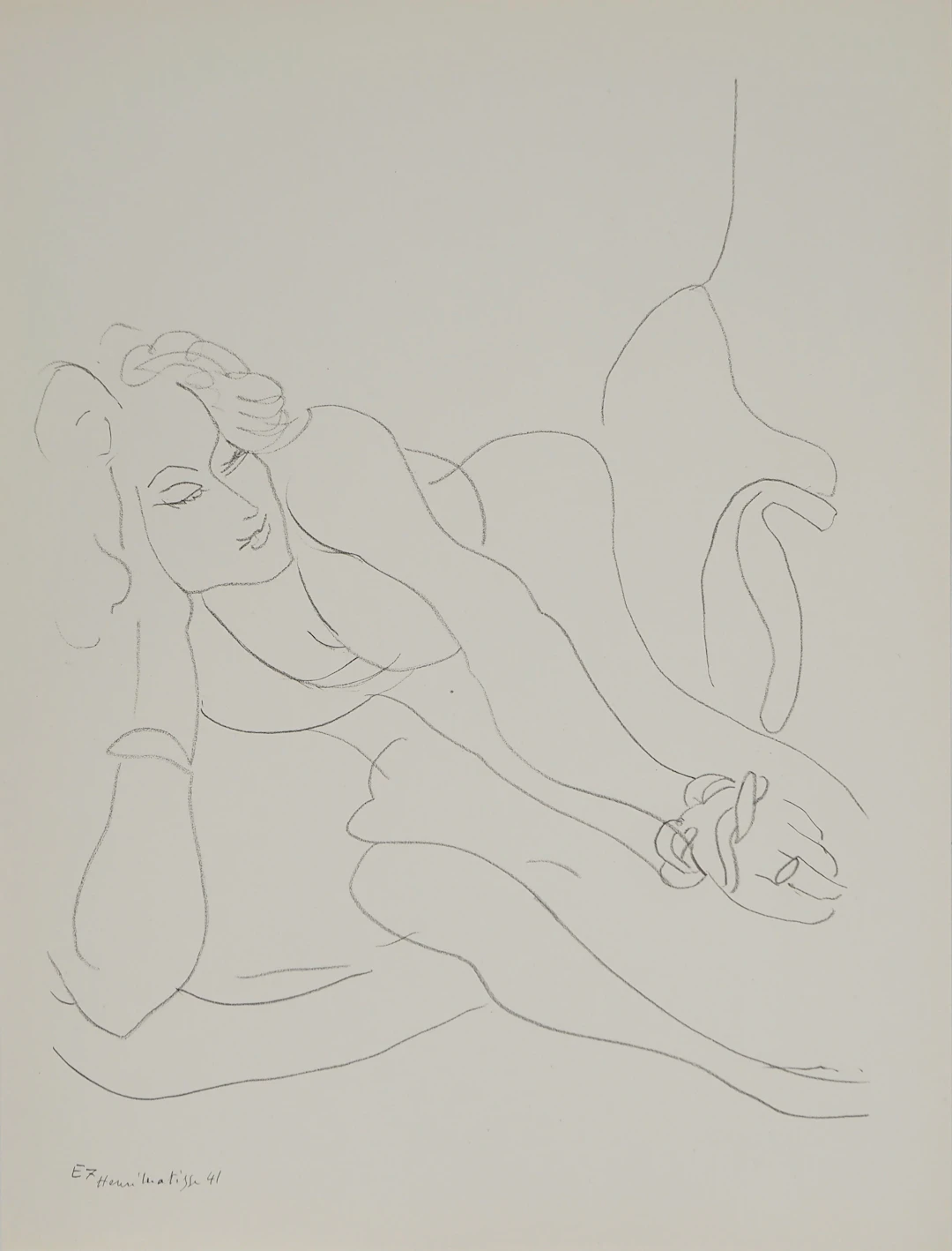 Henri MATISSE : Femme au fauteuil, Lithographie signée