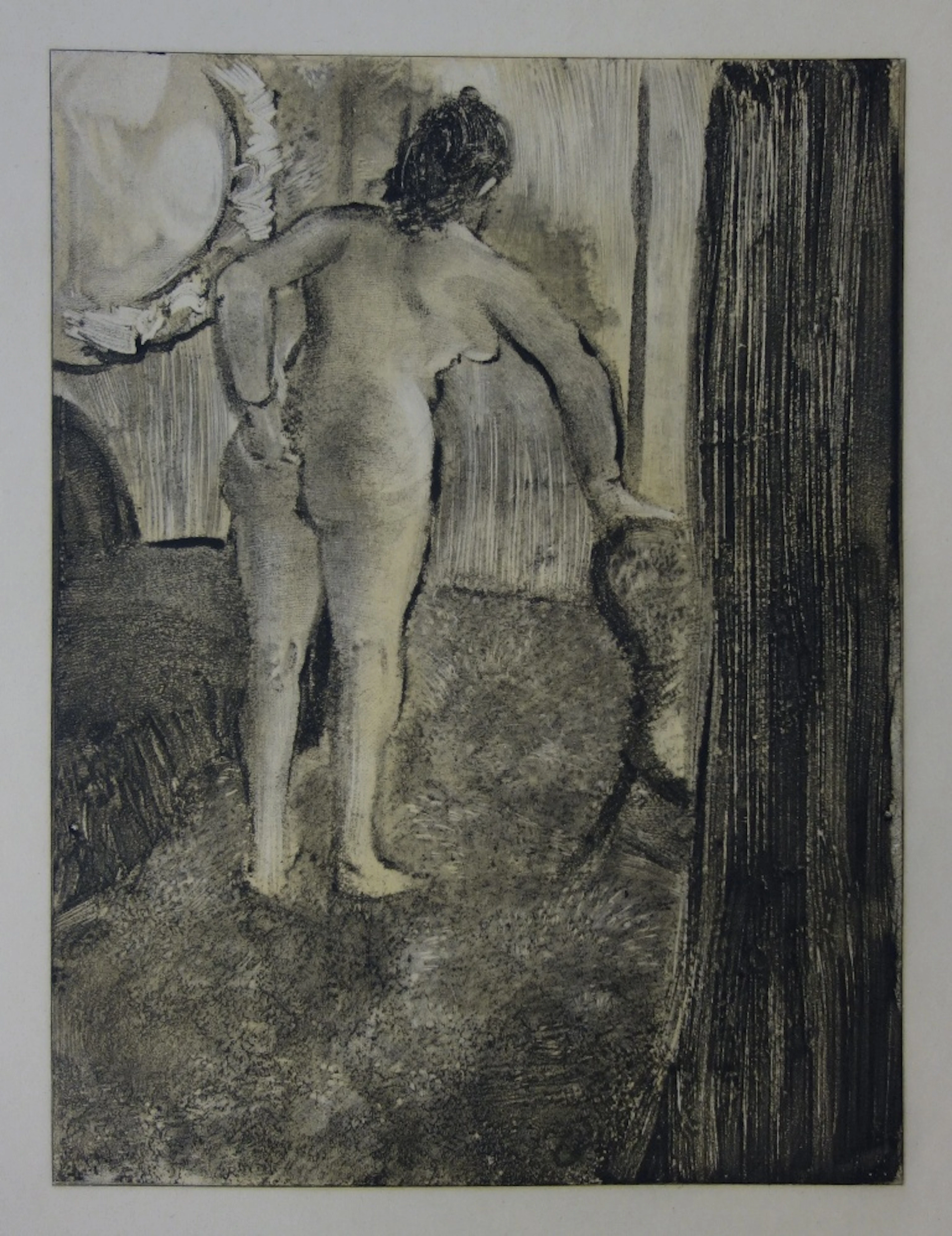 Edgar DEGAS : Après une longue nuit - Gravure originale, 1935