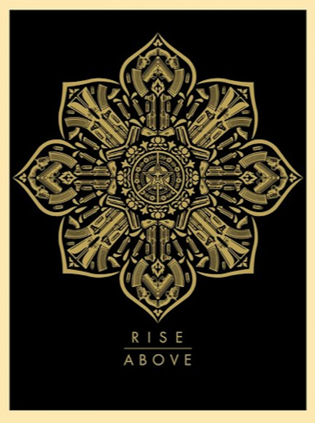 Shepard FAIREY (Obey) - Rise Above - Impression typographique