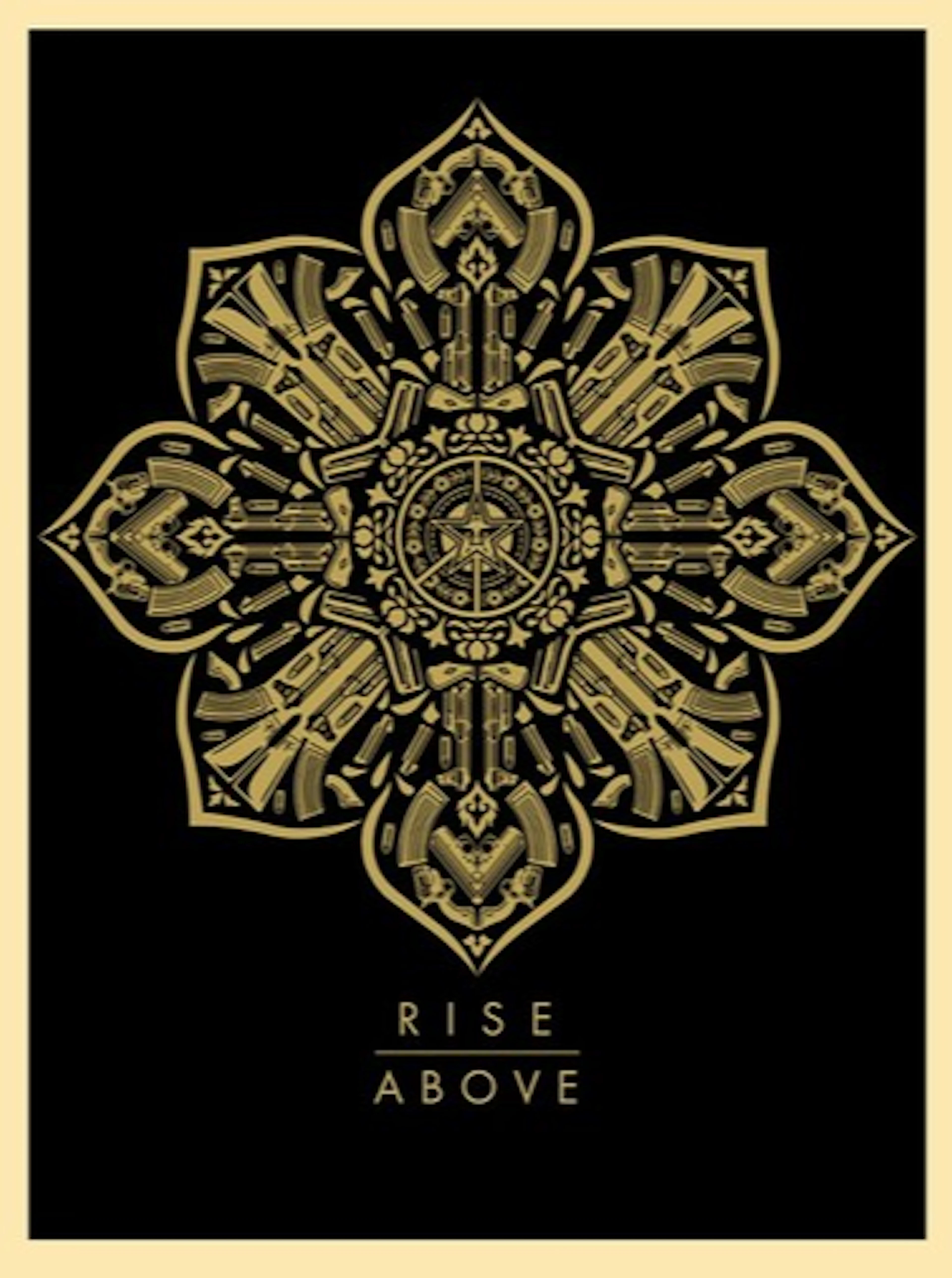 Shepard FAIREY (Obey) - Rise Above - Impression typographique