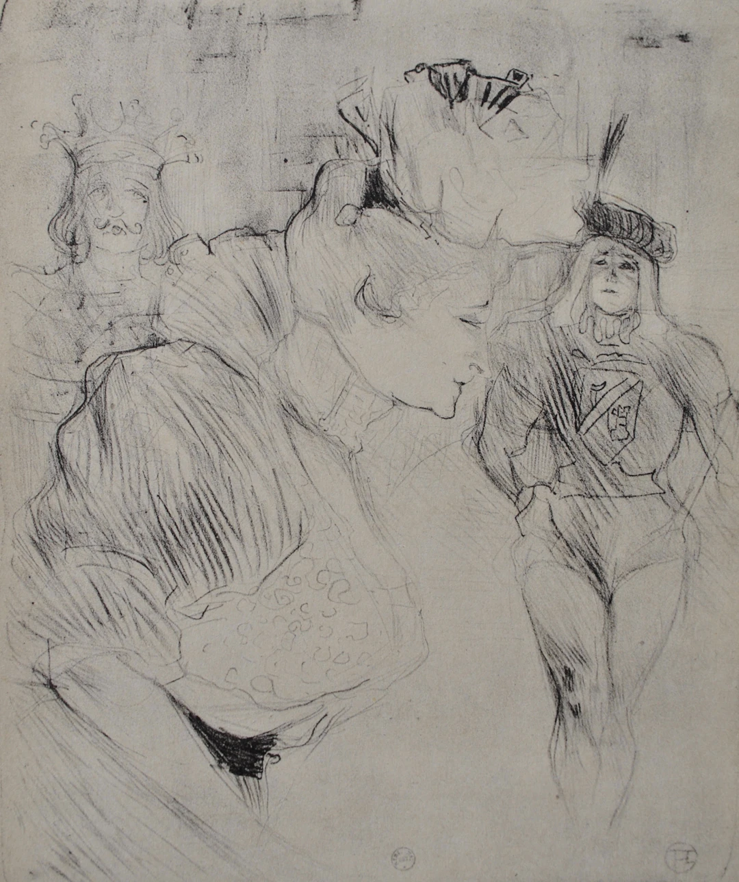 Henri de TOULOUSE-LAUTREC (d’après) - Mademoiselle Lender au cabaret