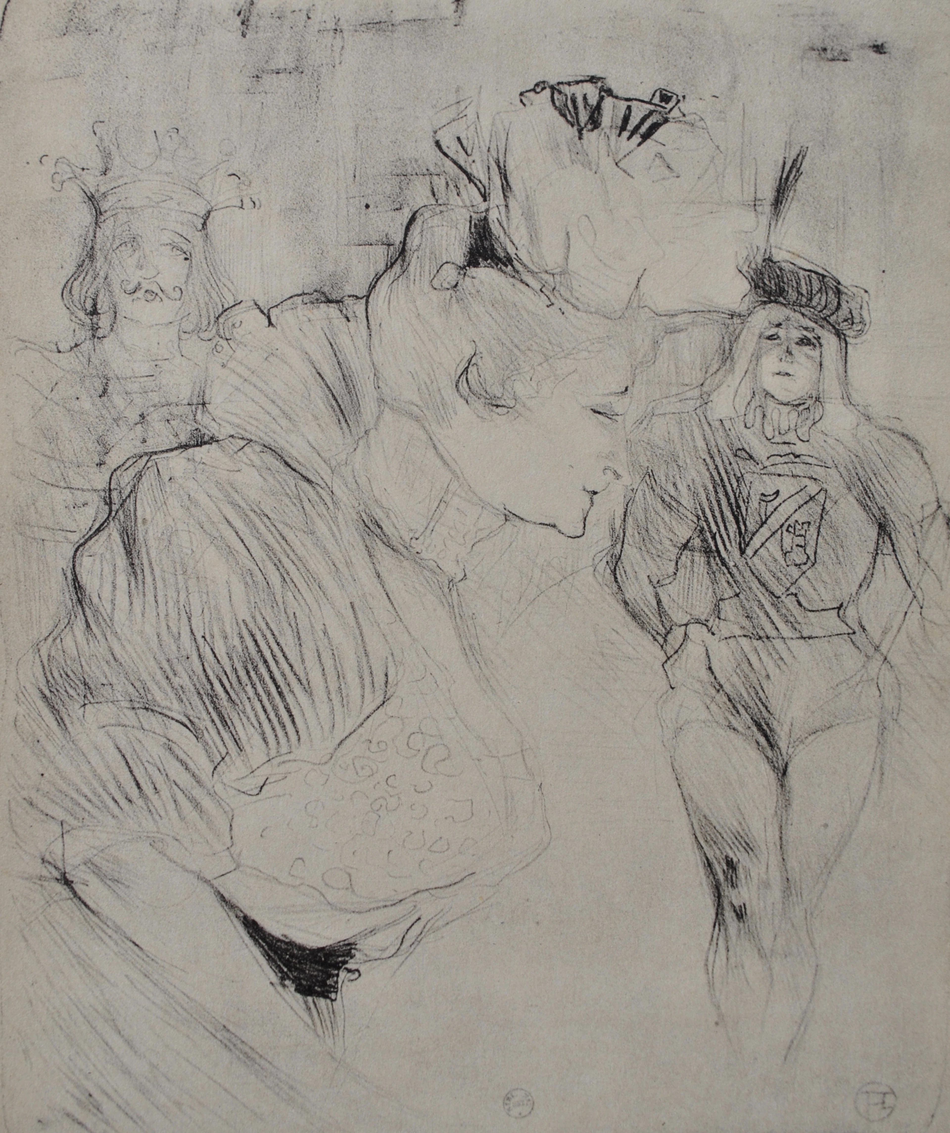Henri de TOULOUSE-LAUTREC (d’après) - Mademoiselle Lender au cabaret