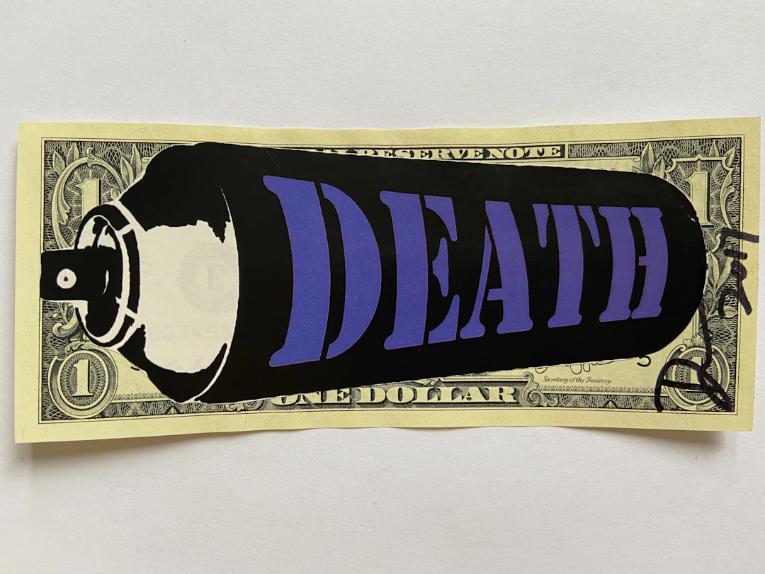 Death NYC - Purple Death Spray, 2017 - Collage