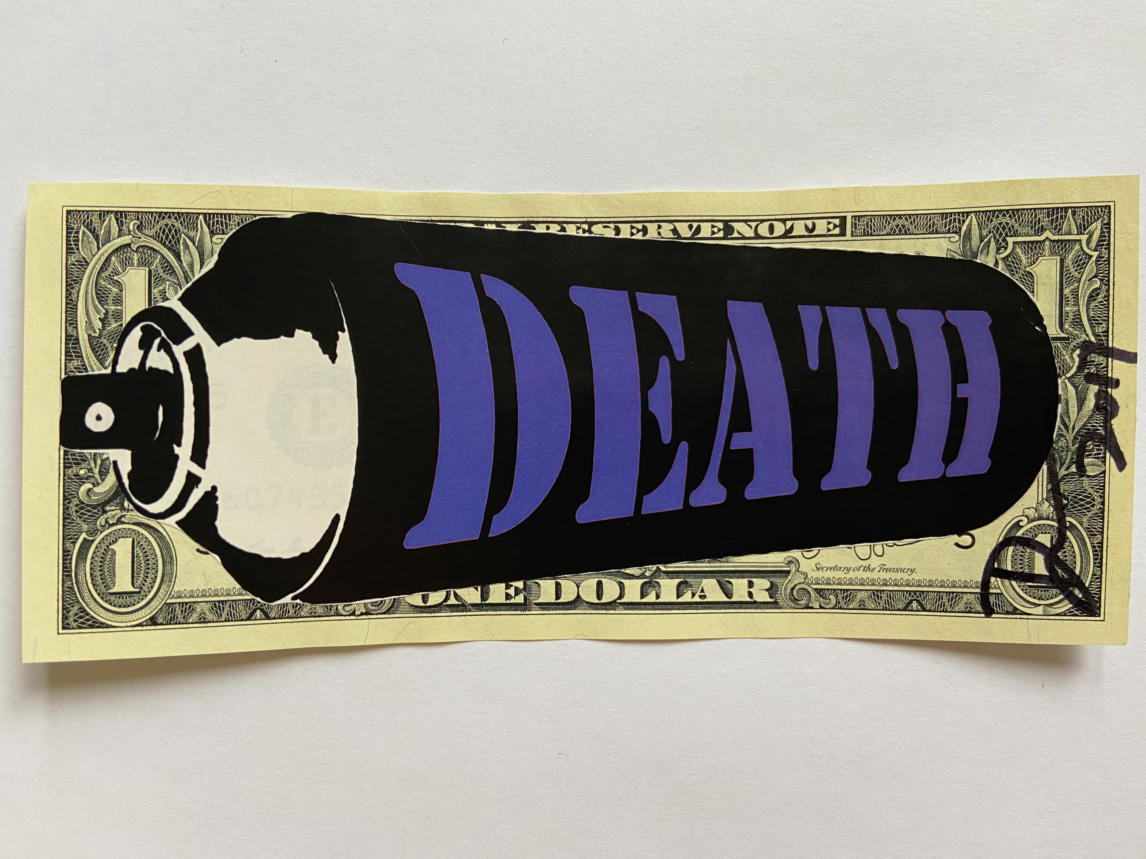 Death NYC - Purple Death Spray, 2017 - Collage