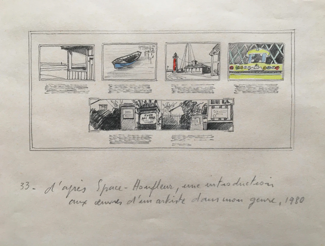 Jean LE GAC - Honfleur, 1980 - Dessin original signé