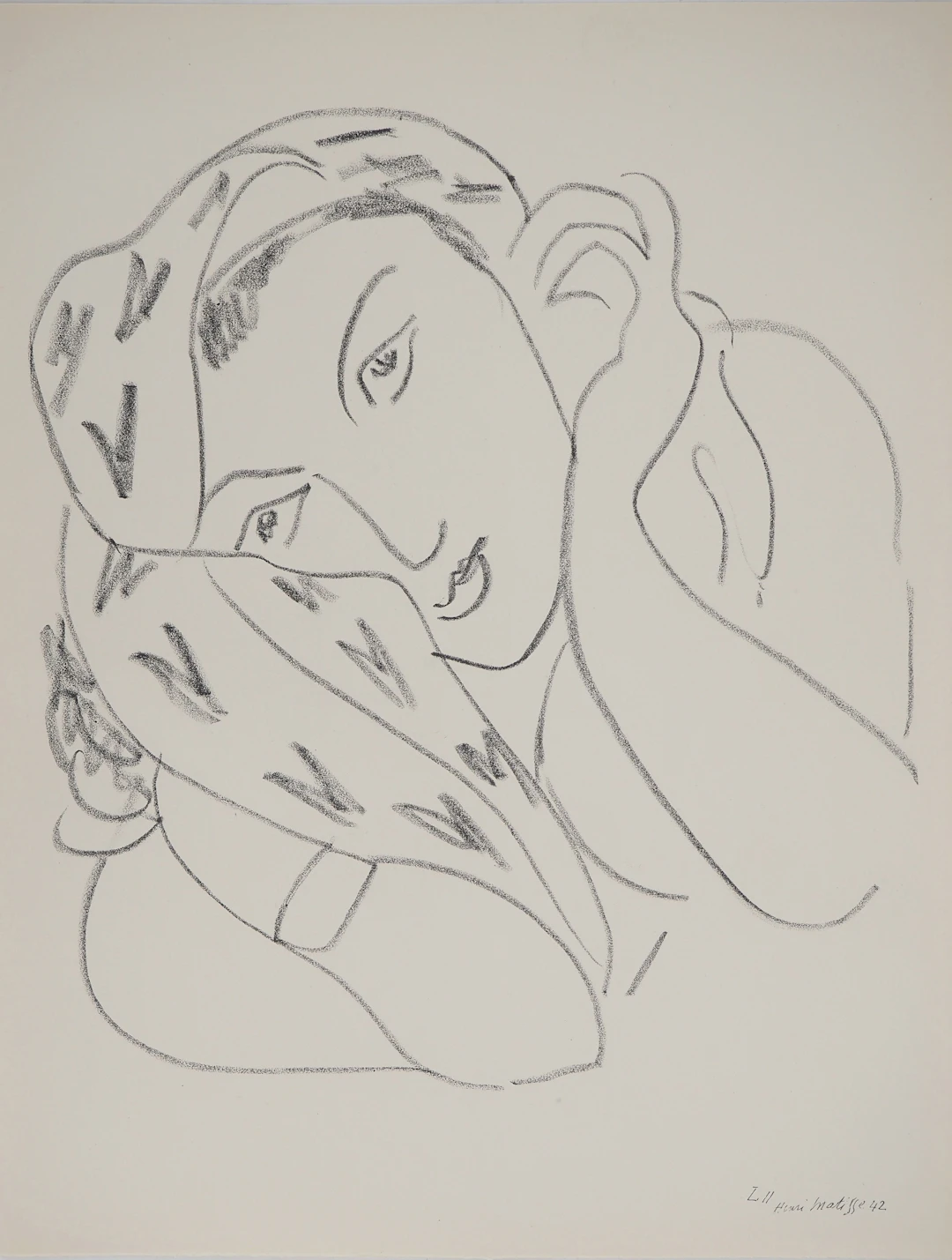 Henri MATISSE : Jeu de séduction, Lithographie signée