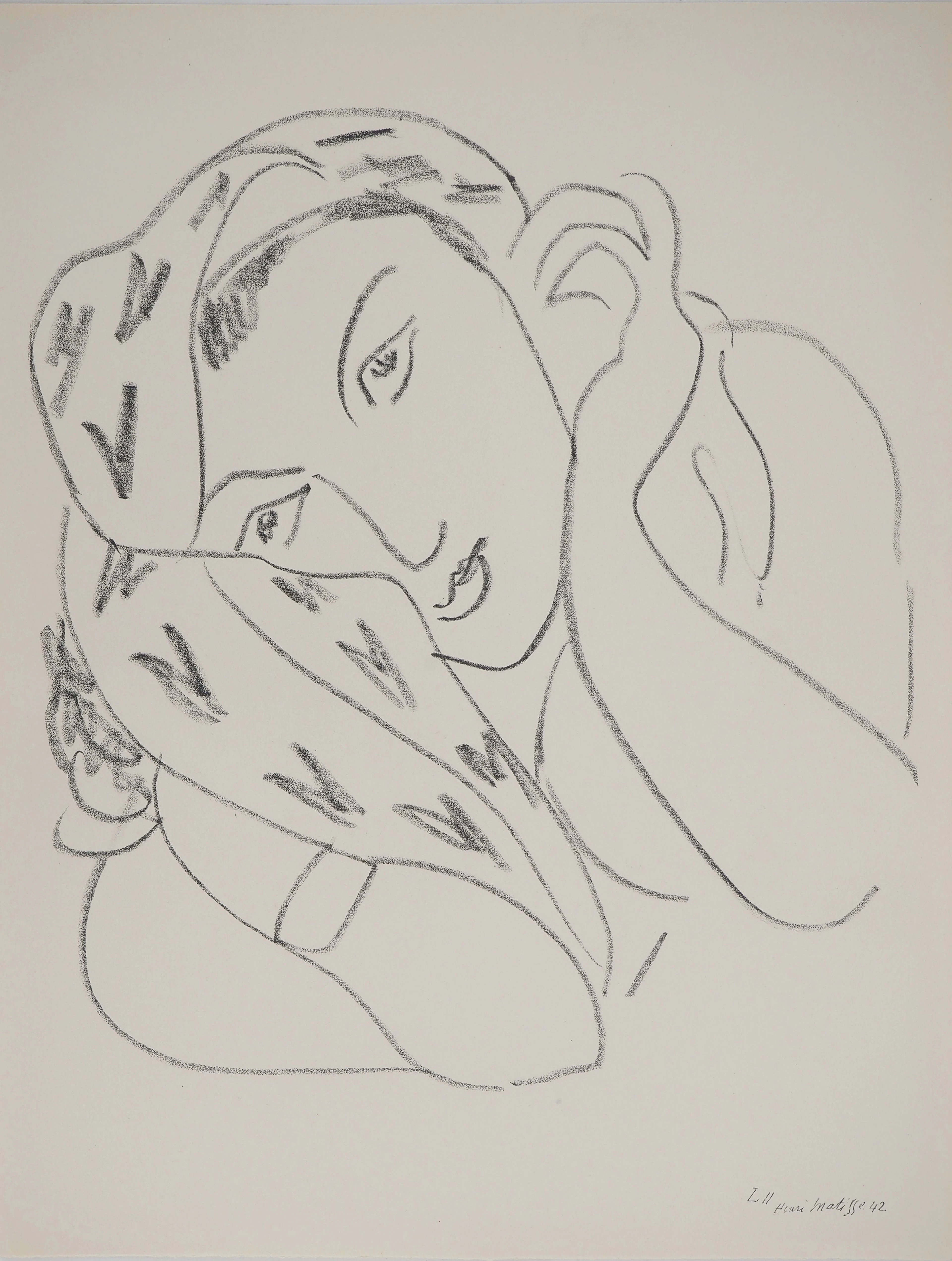 Henri MATISSE : Jeu de séduction, Lithographie signée