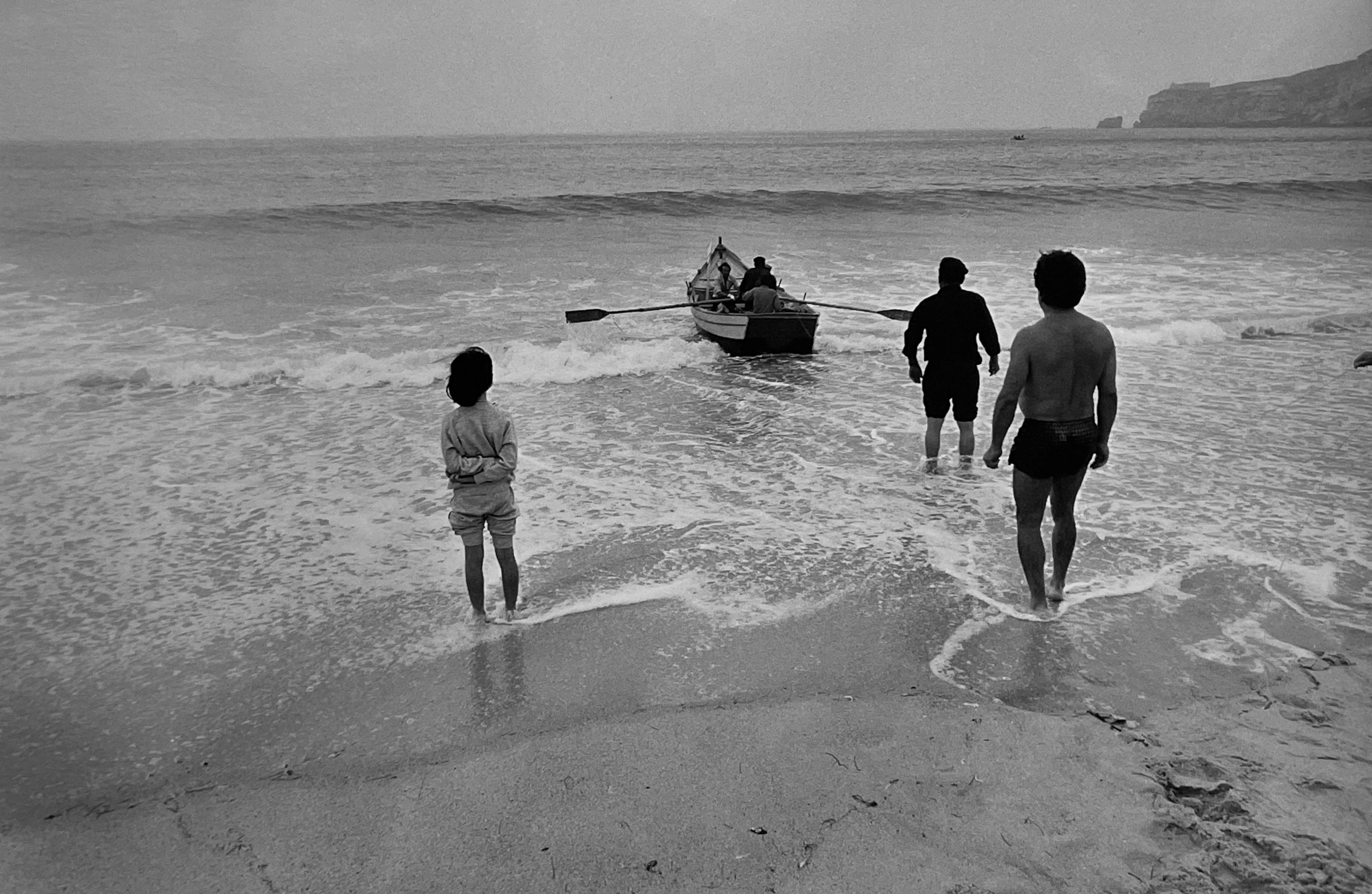José Nicolas - Retour de pêche à Porto 1985 - Tirage argentique