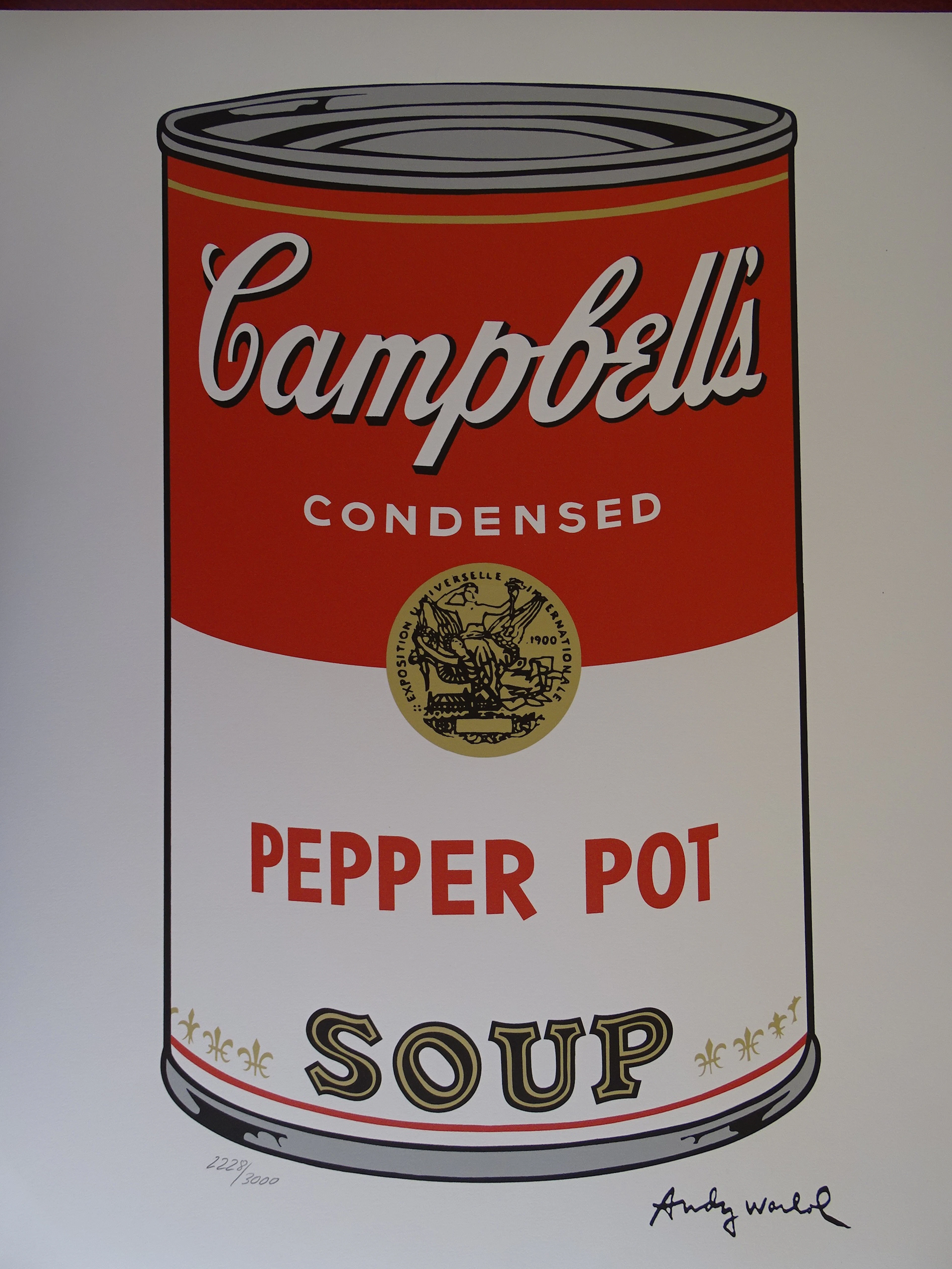Andy Warhol (d'après), Campbell's Condensed : Crème de Champignons