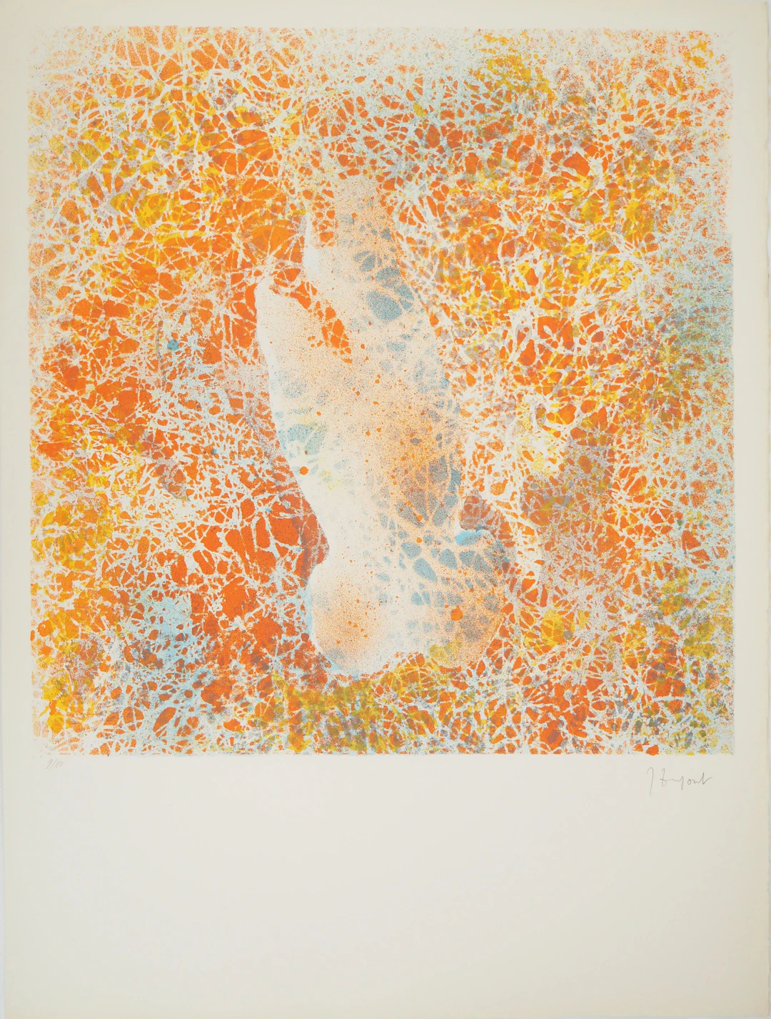 Jacques DUPONT : Nu de dos, Lithographique originale signée