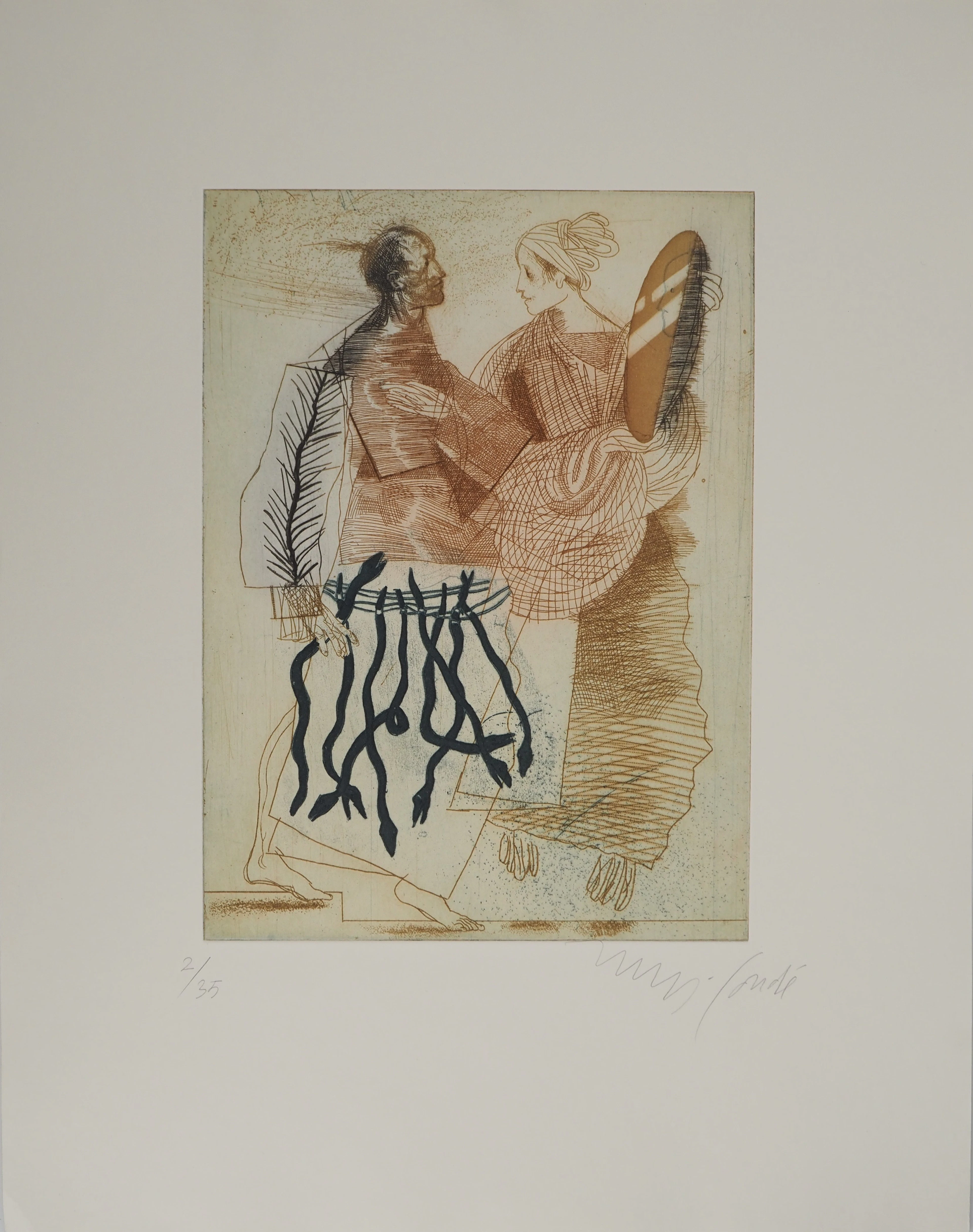 Miguel CONDÉ : Encore l’Histoire, Gravure originale