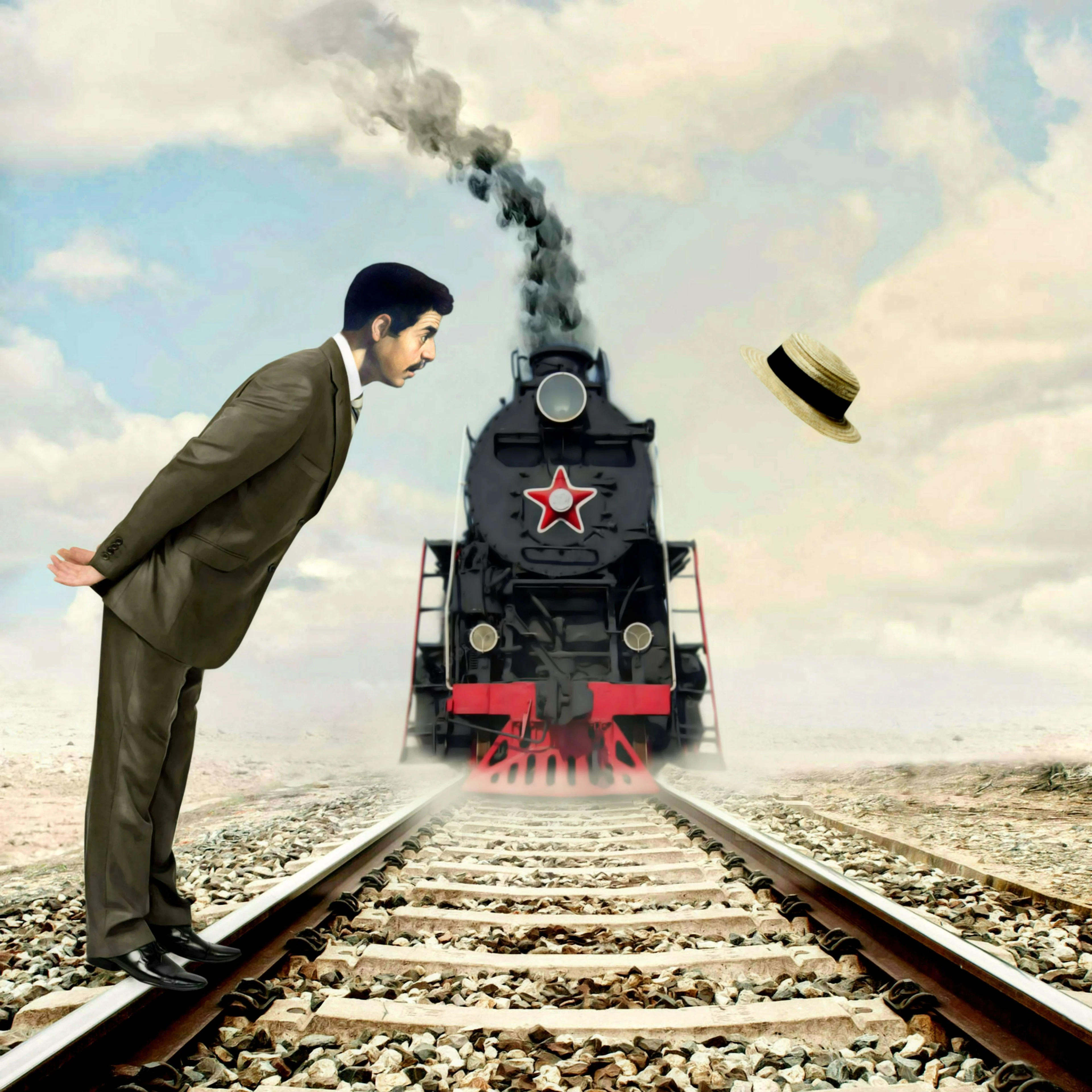 Mr Strange - LA LOCOMOTIVE - 2021 - Impression sur papier Hanhemühle