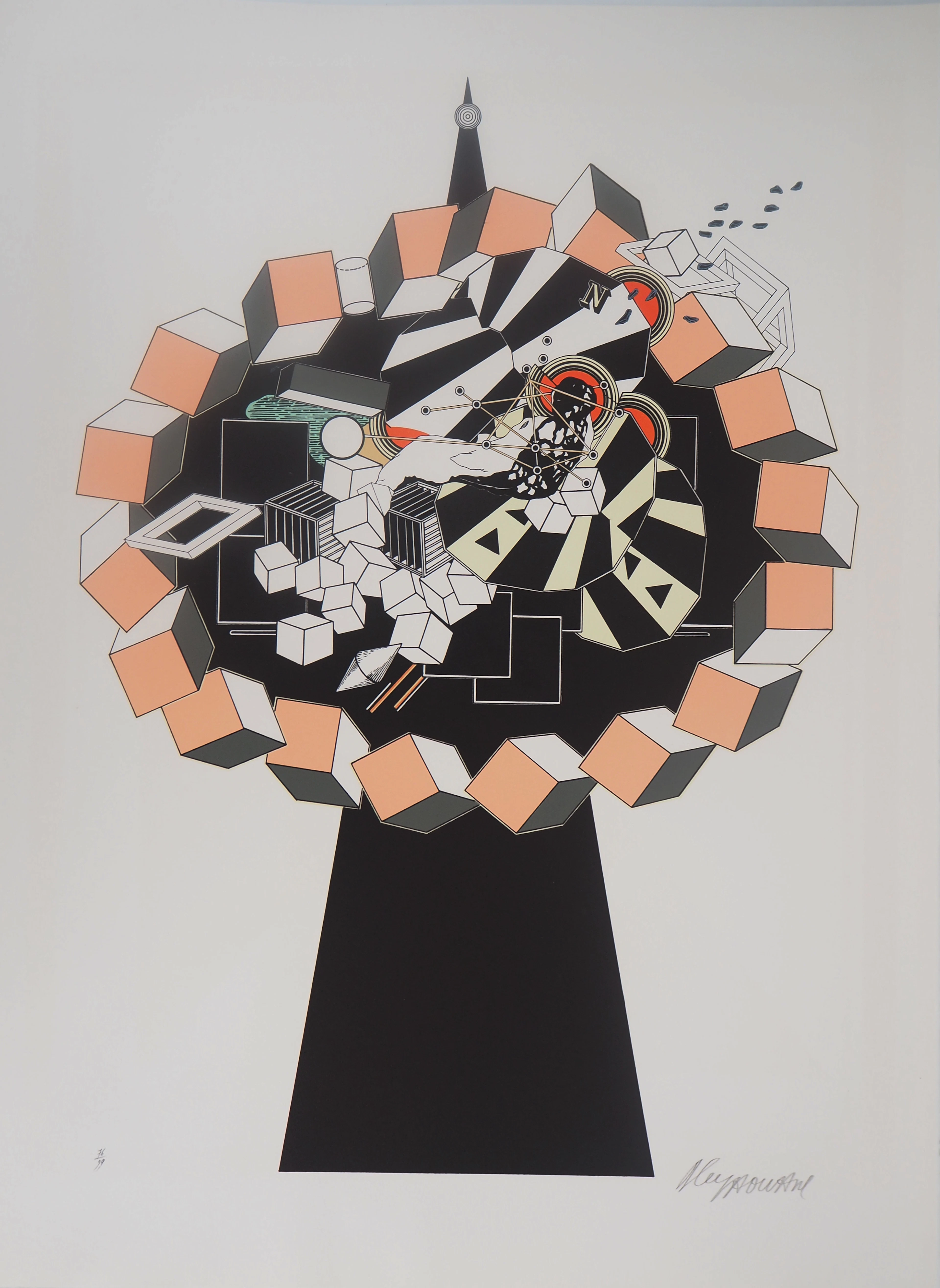 Alain LE YAOUANC : Korkozégone - Lithographie Originale Signée