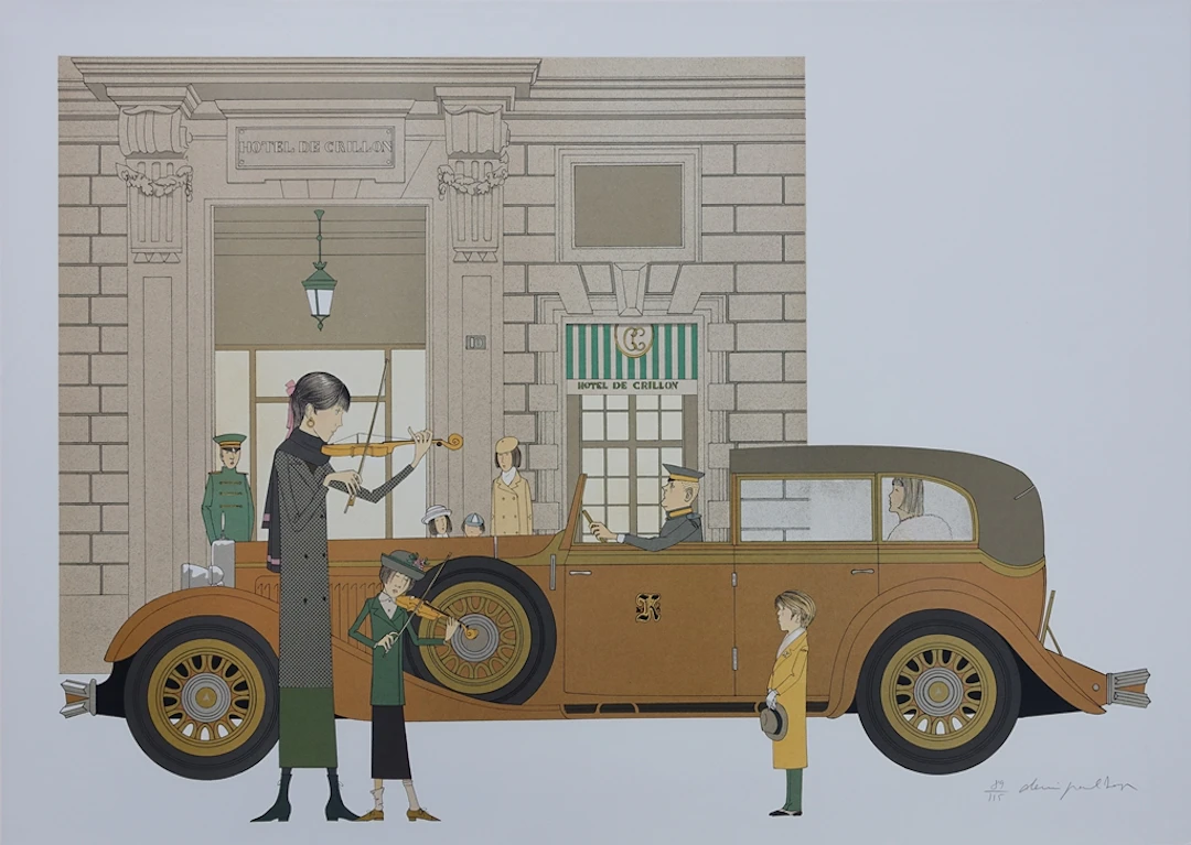 Denis-Paul NOYER : Hôtel de Crillon - Lithographie originale signée