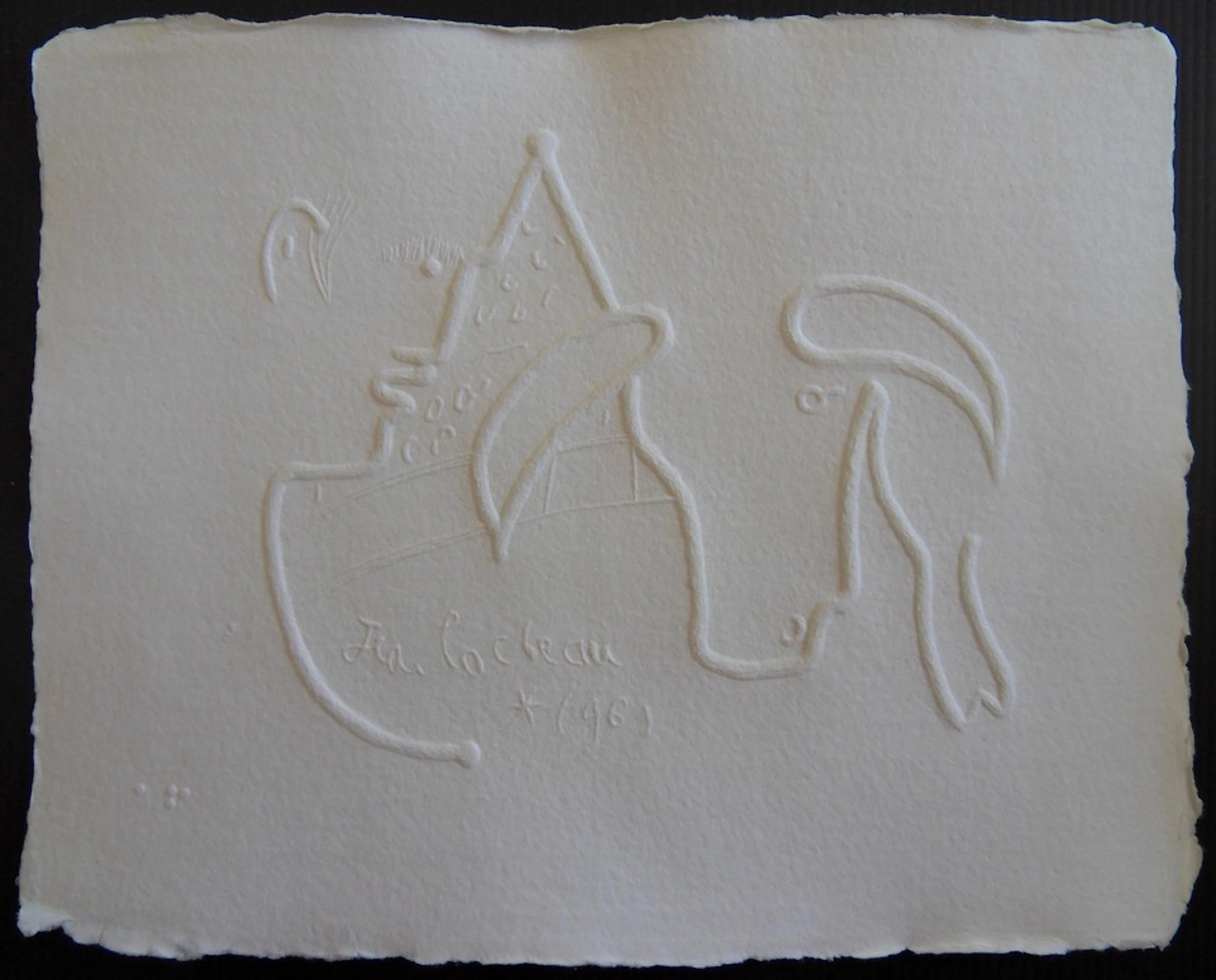 Jean COCTEAU (d’après) : Taureau et Torero - Gravure signée