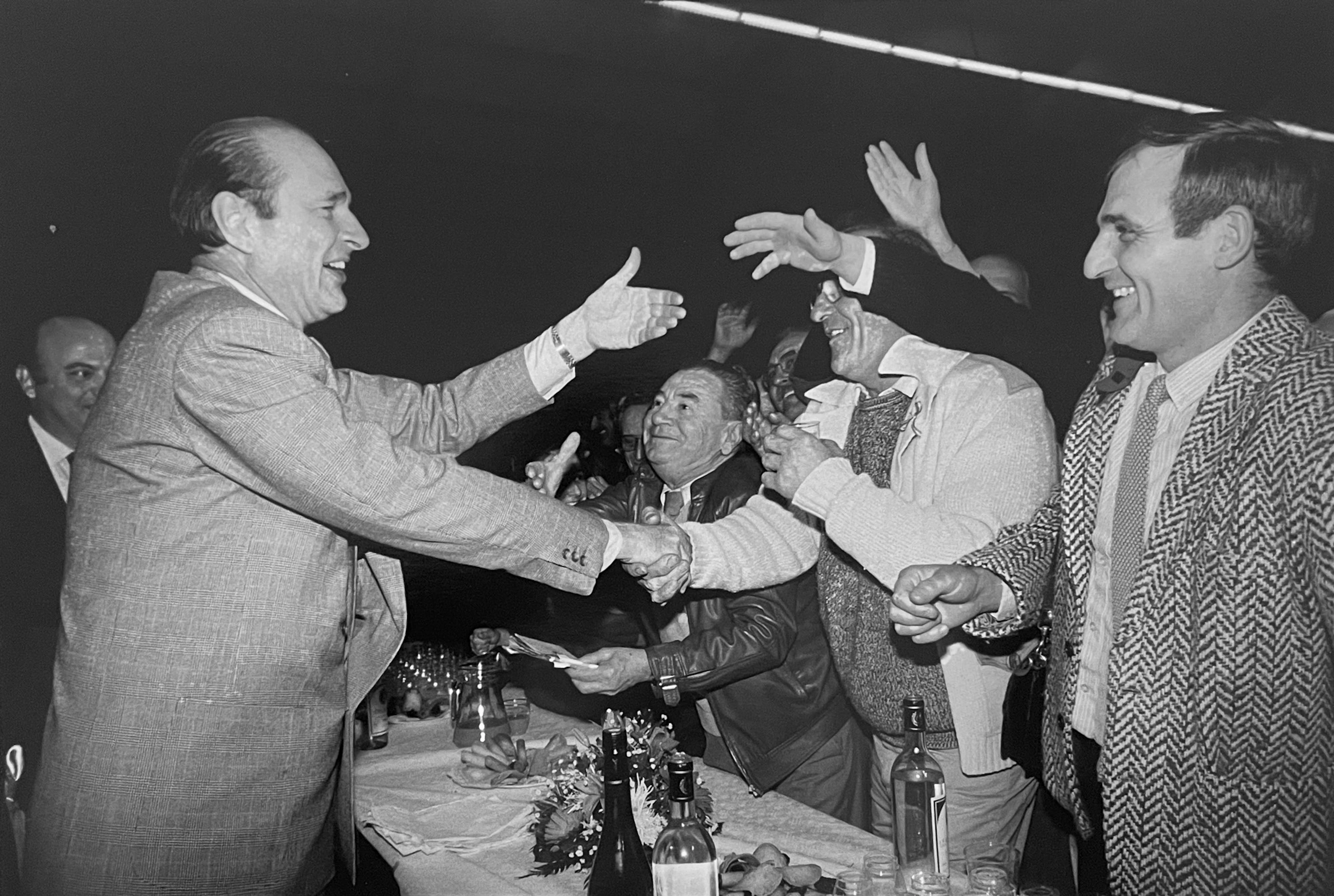 José Nicolas - Jacques Chirac à Montauban, 1987 - Tirage argentique
