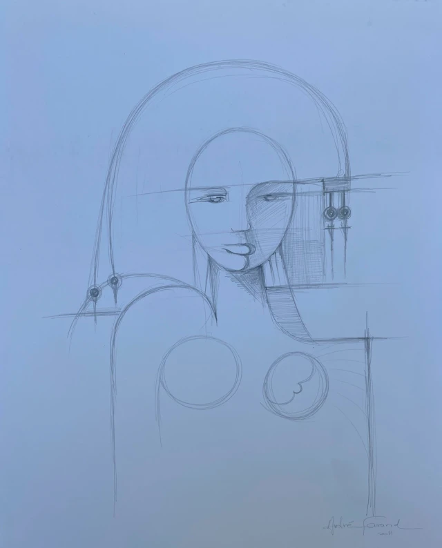 André FERRAND - Portrait III, 2011 - Dessin