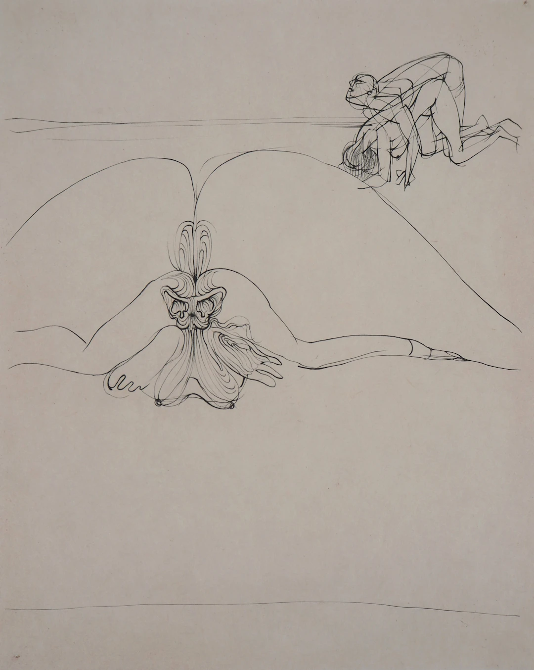 Hans BELLMER - L’érotisme du couple, 1973, Gravure signée et numérotée