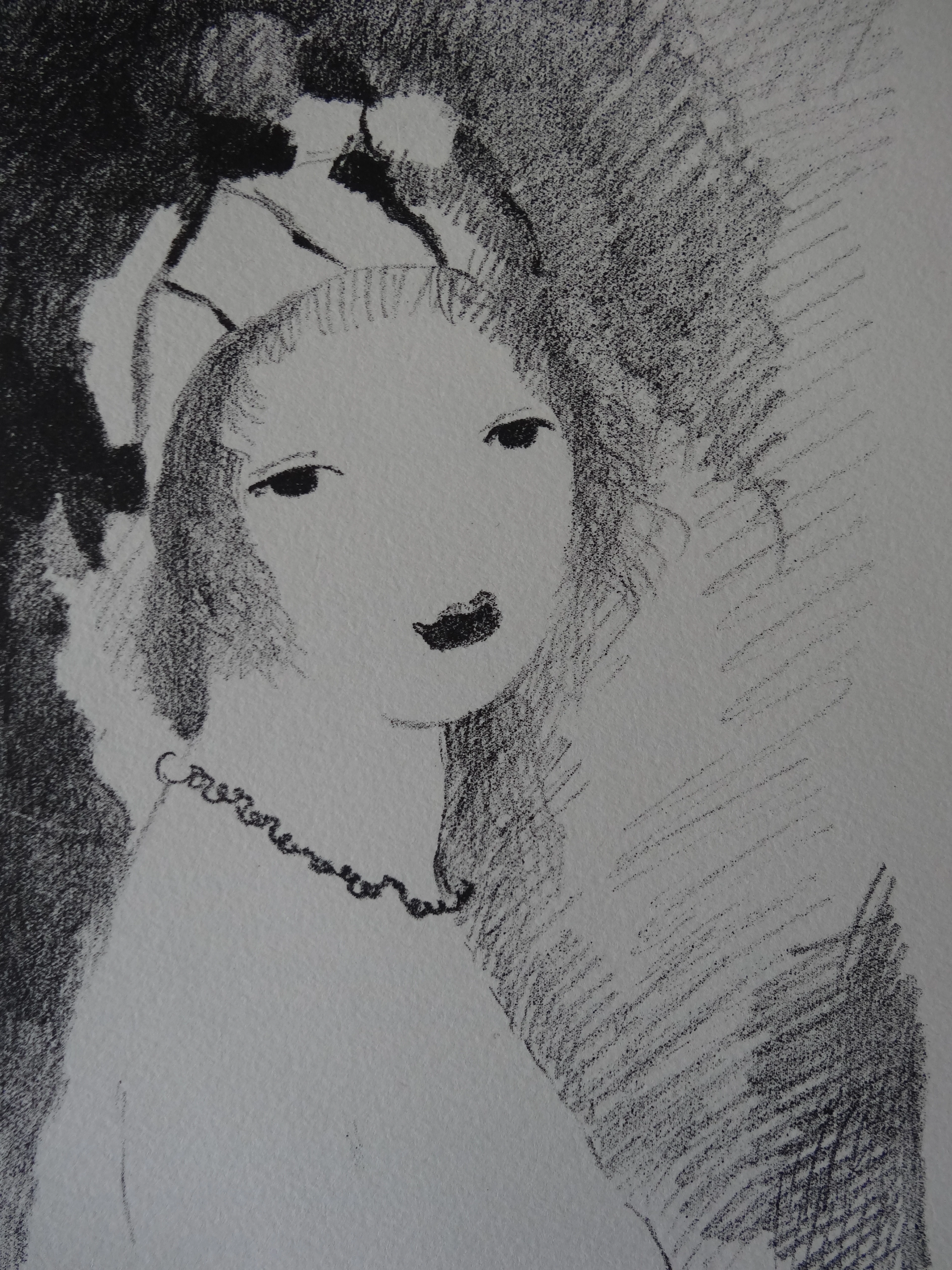 Marie LAURENCIN - Jeune fille au collier, 1930 - Lithographie originale