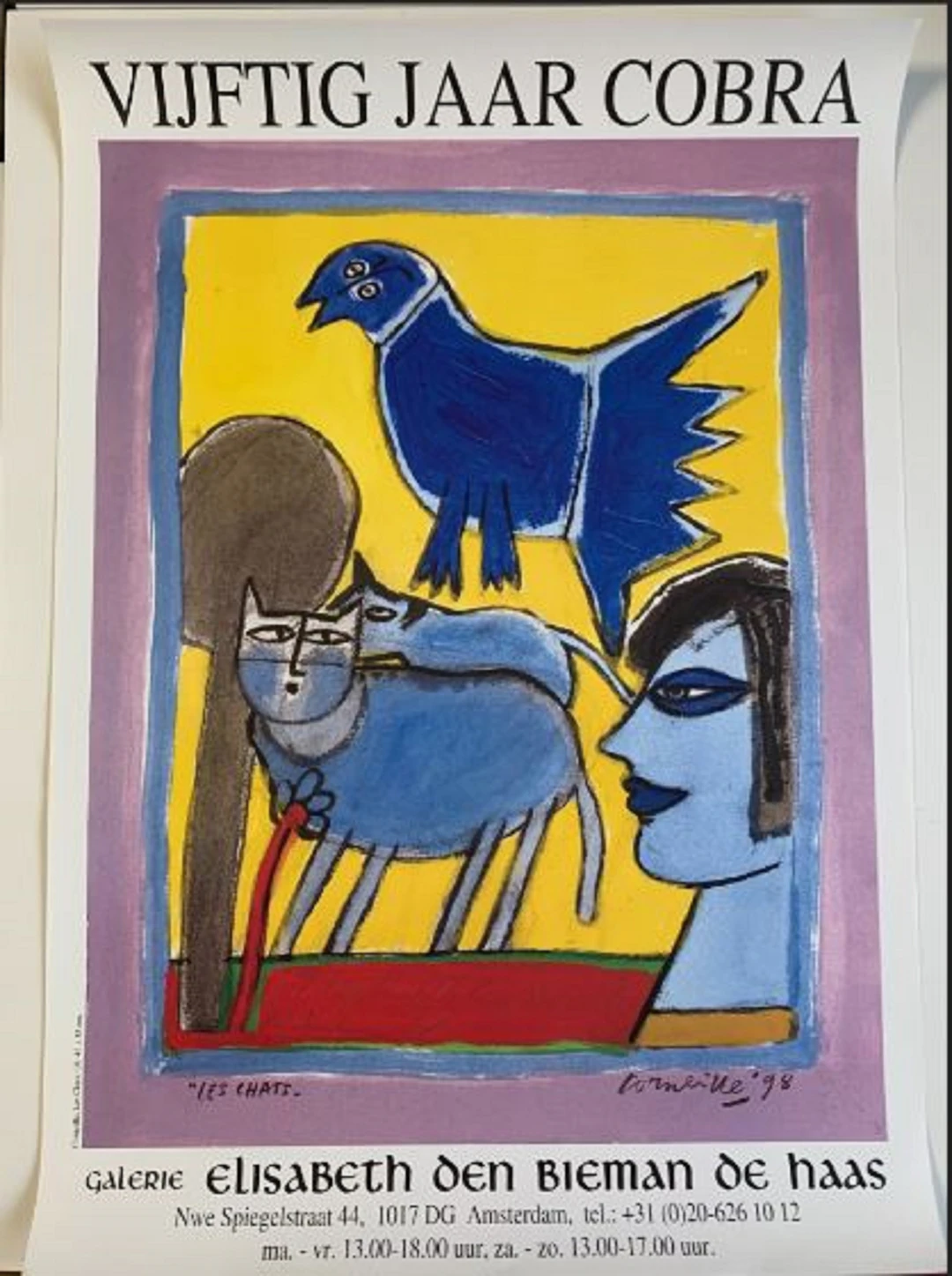 Guillaume Corneille (1922 - 2010) - Les chats, Galerie Elisabeth den