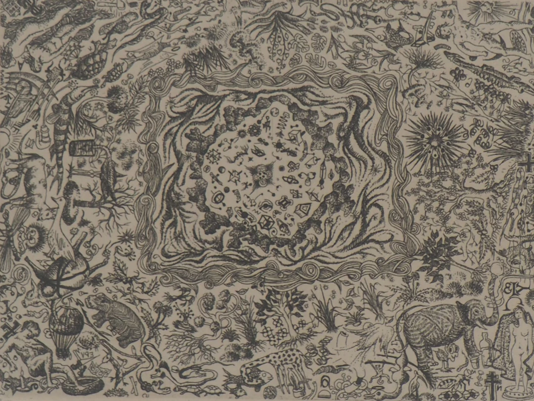 François HOUTIN : La création du monde, 1976 - Gravure originale signée