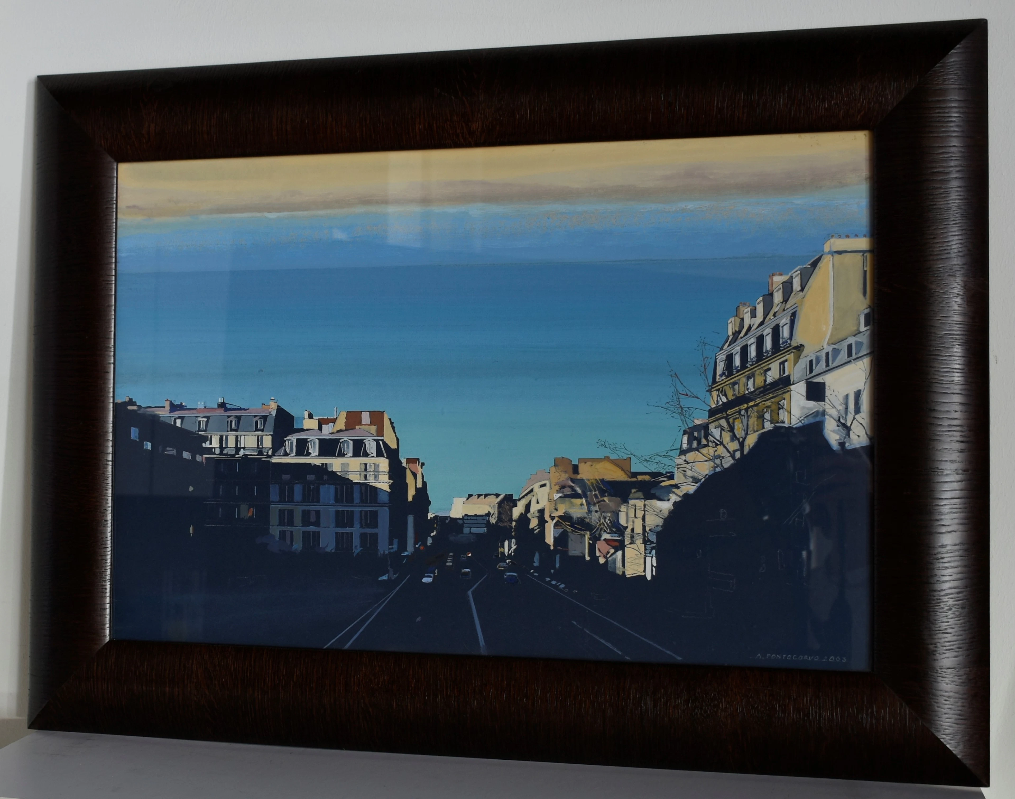 Alain Pontecorvo (1936) - Rue, 2003 - Gouache sur papier
