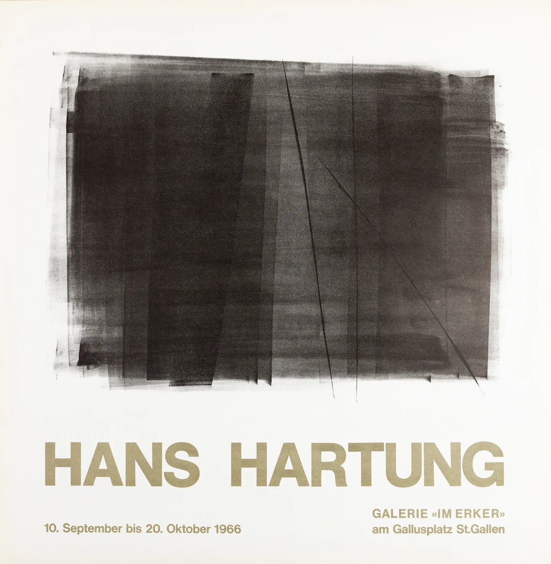 Hans HARTUNG : Composition abstraite - Lithographie originale