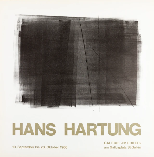 Hans HARTUNG : Composition abstraite - Lithographie originale