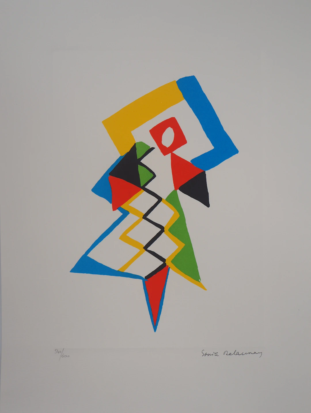 Sonia DELAUNAY (d’après) - Jazz - Lithographie Originale Signée