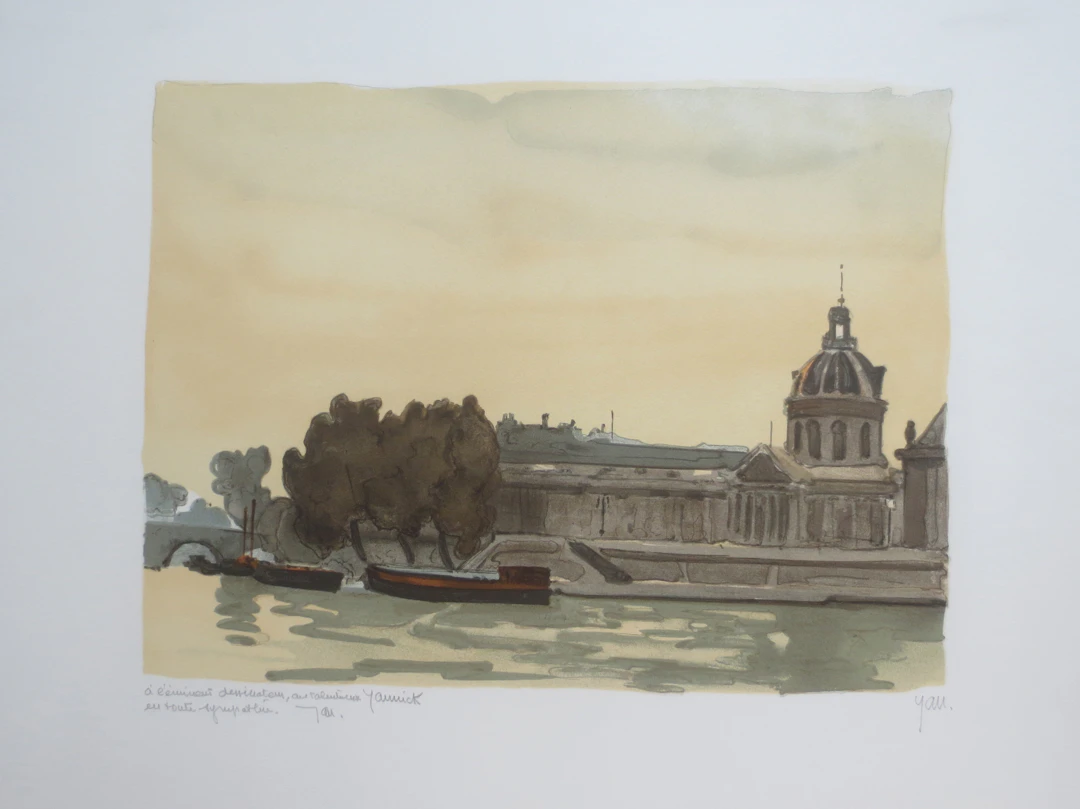 Robert YAN - L’institut - Lithographie signée et dédicacée