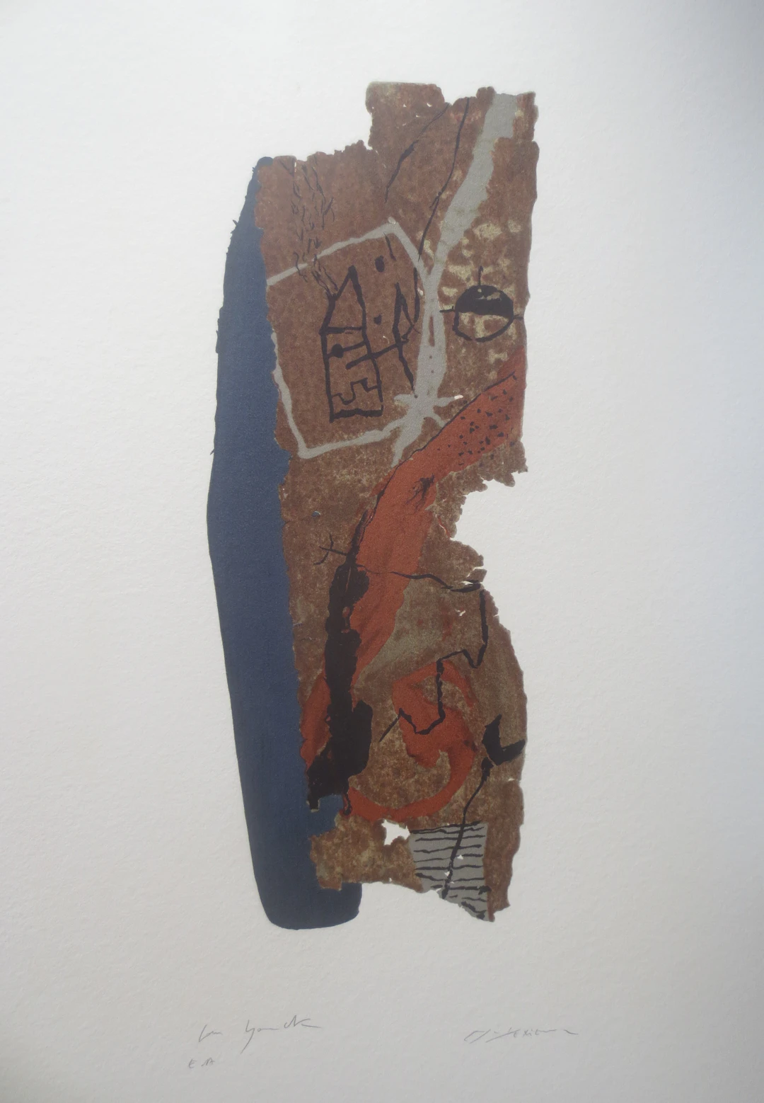 Richard TEXIER - Sans titre - Lithographie signée au crayon