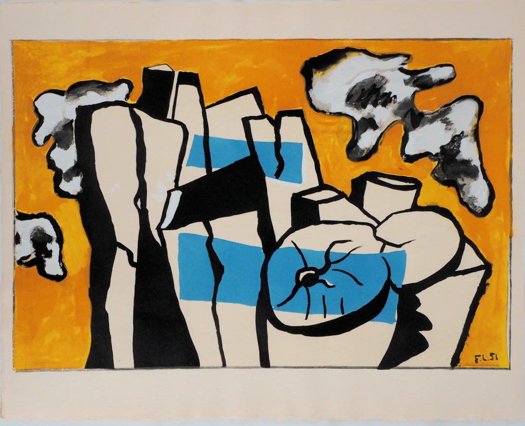 Fernand LÉGER (d’après) - Les buches - 1959 - Lithographie signée