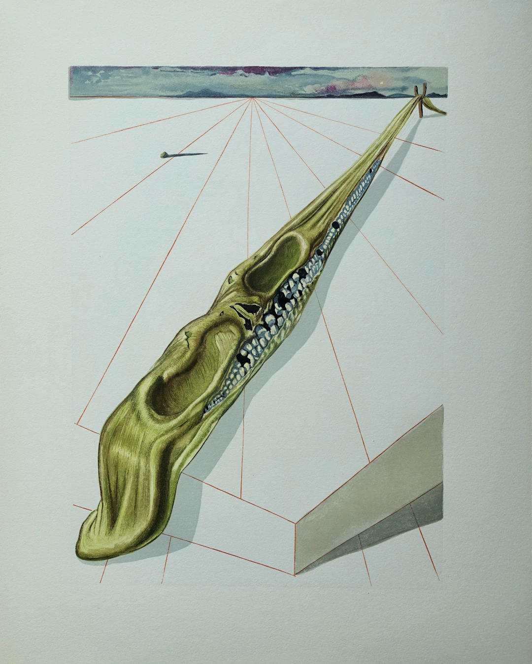 Salvador DALI : Les blasphémateurs, Bois gravé original