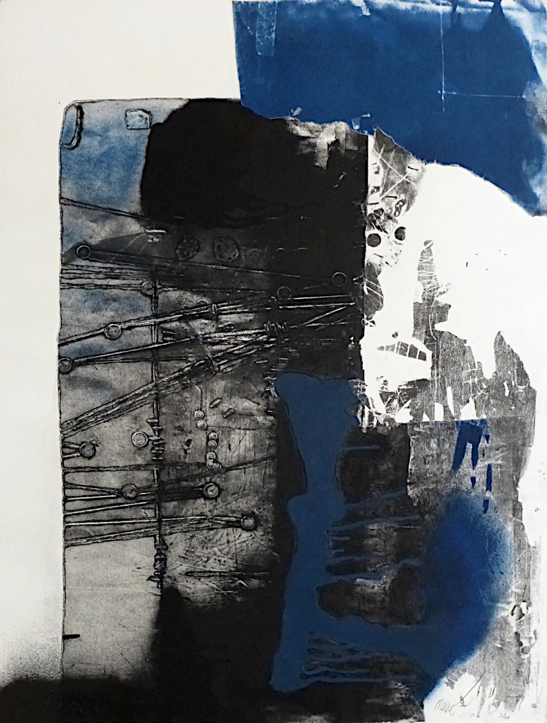 Antoni CLAVE - Sans titre, 1989 - Gravure originale signée au crayon