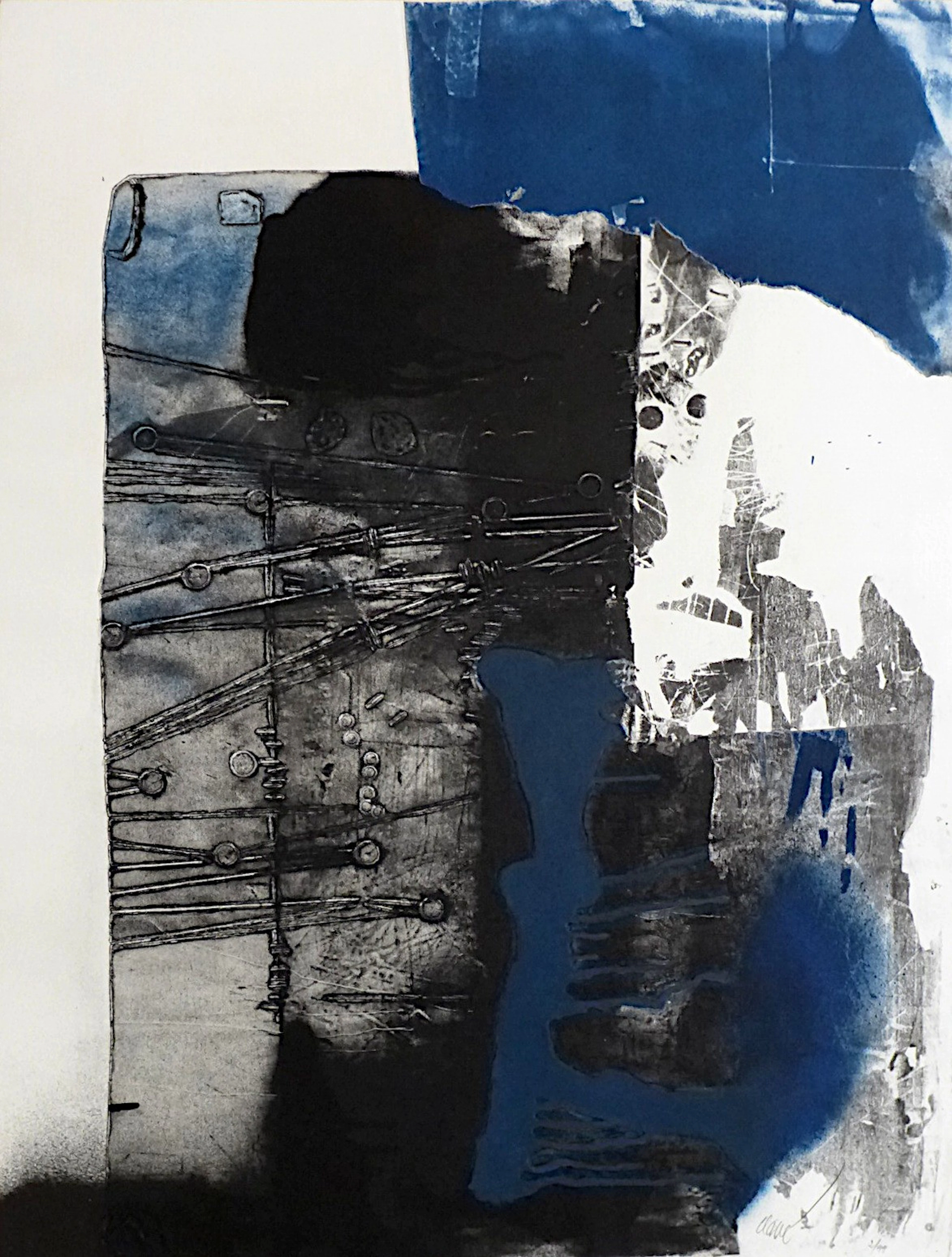Antoni CLAVE - Sans titre, 1989 - Gravure originale signée au crayon