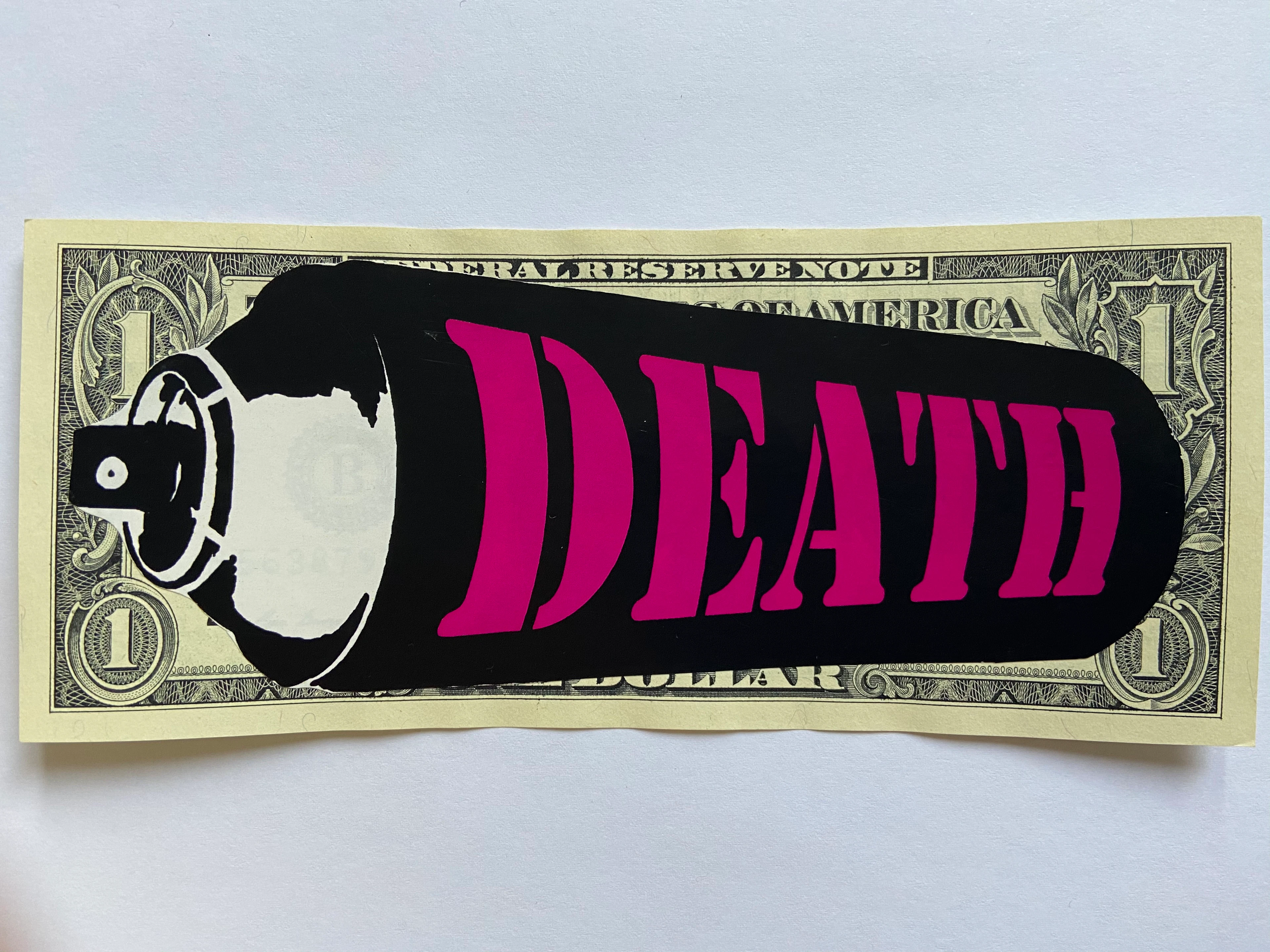 Death NYC - Pink Death Spray, 2017 - Collage