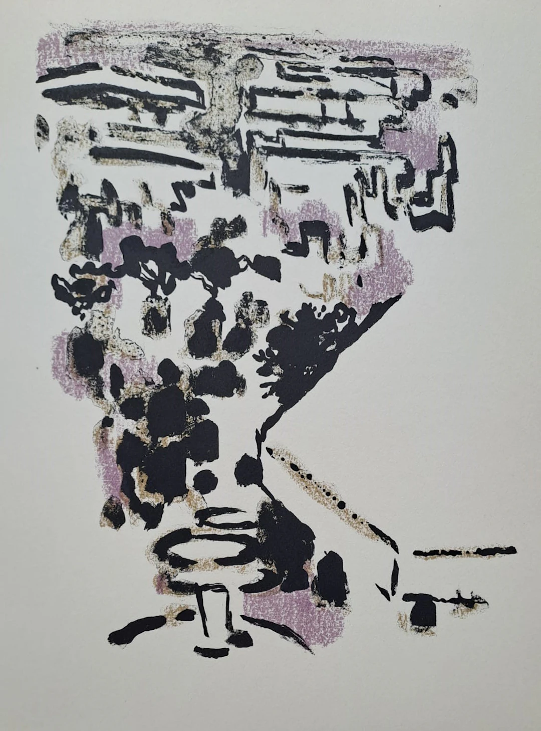 Alexandre Garbell - Le quartier de la marine - Lithographie originale