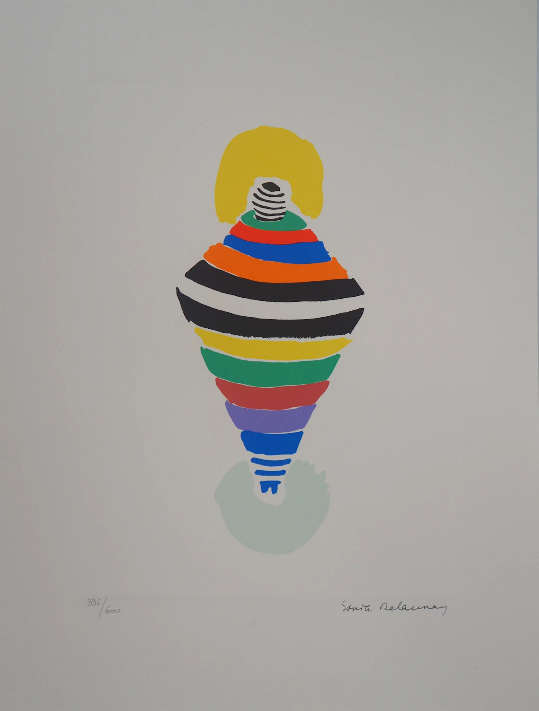 Sonia DELAUNAY (d’après) - Robe-toupie, Rio - Lithographie originale signée