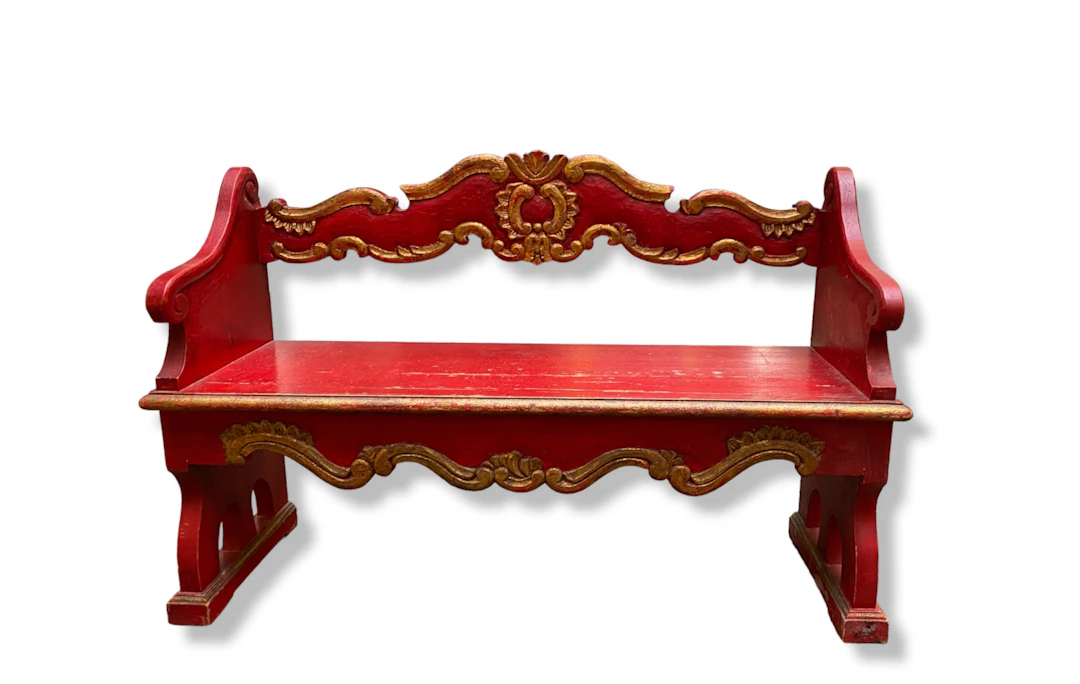 Banc vénitien en bois