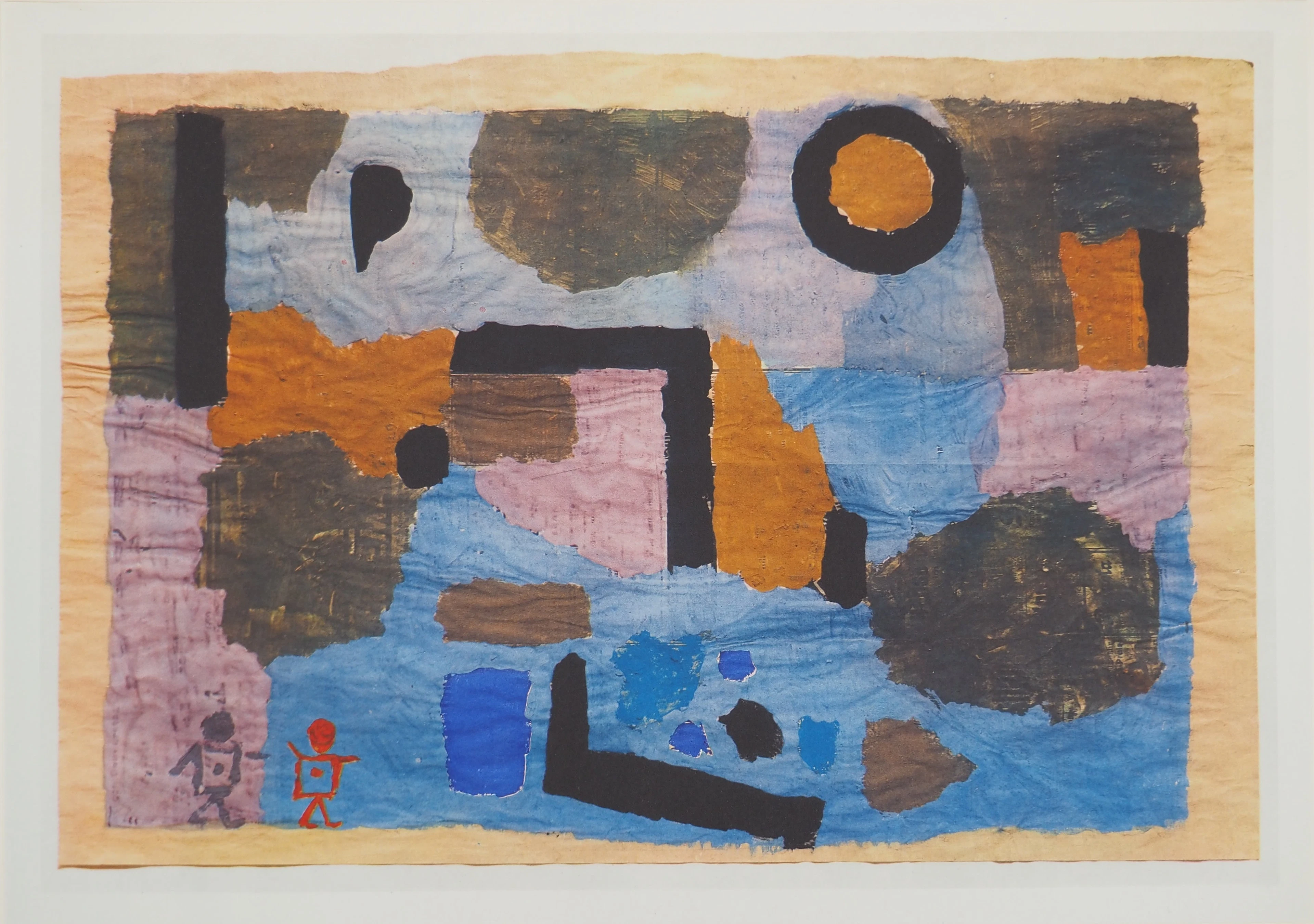 Paul KLEE : Couple au bord de mer, Héliogravure signée