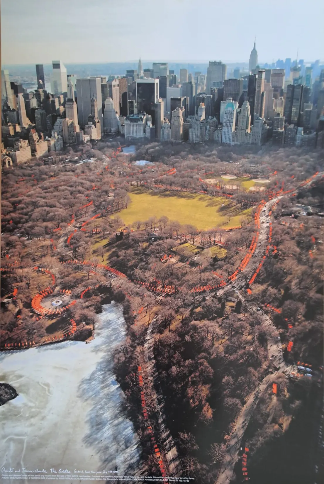 Christo et Jeanne-Claude - Vue aérienne de Central Park, New York